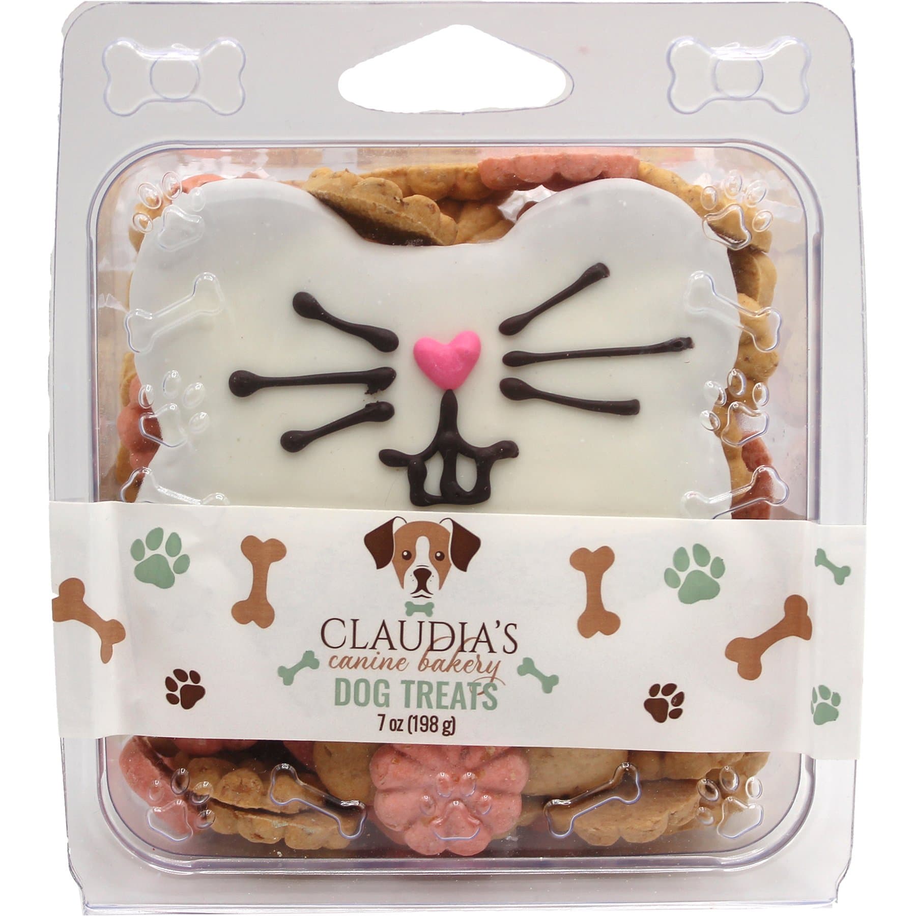 Claudia's Canine Bakery Claudia’s Canine Bakery Bunny Bone Clamshell Human-Grade Peanut-Butter Flavored Crunchy Dog Treats