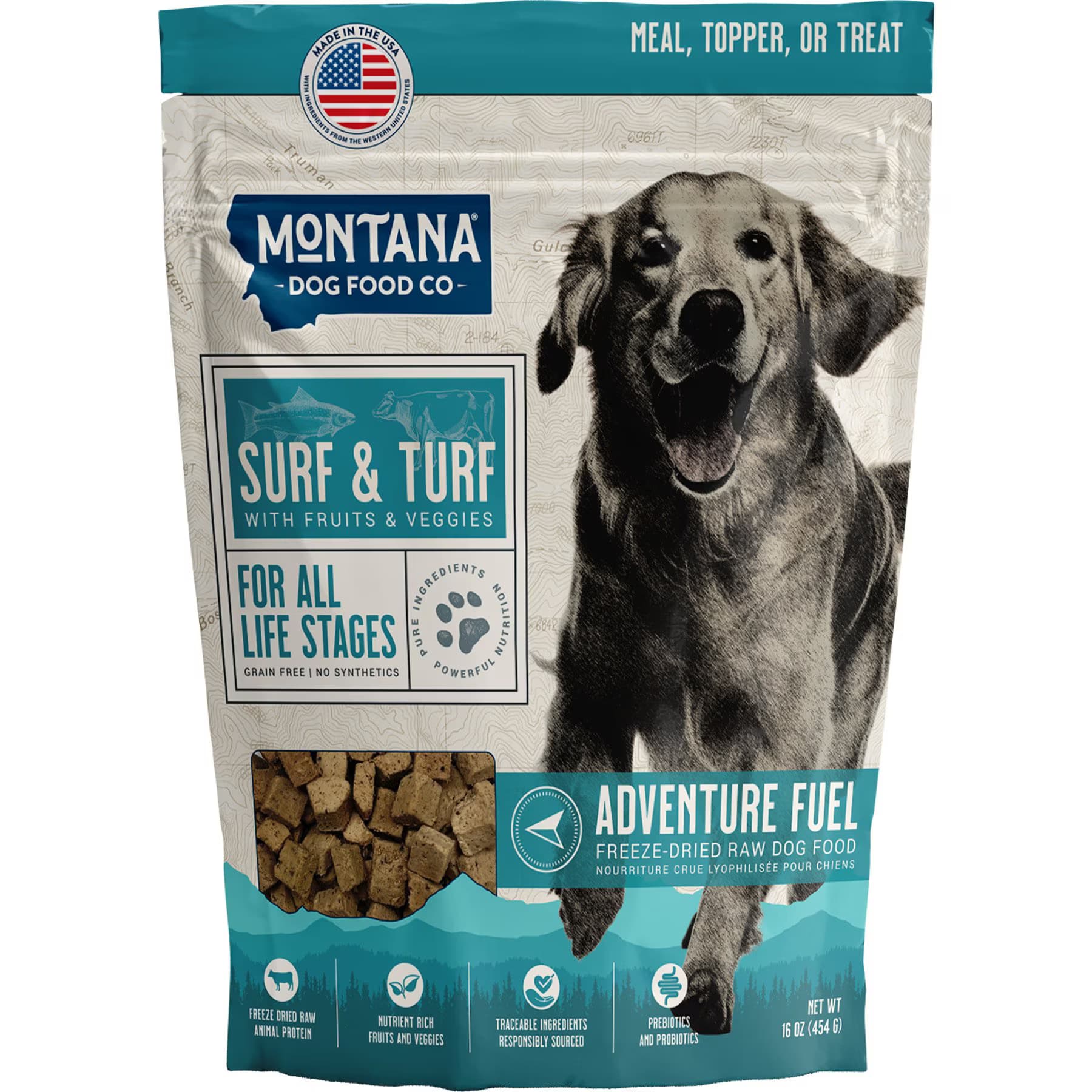 Montana Dog Food Co Montana Dog Food Co Surf & Turf Recipe Grain-Free Freeze-Dried Dog Food