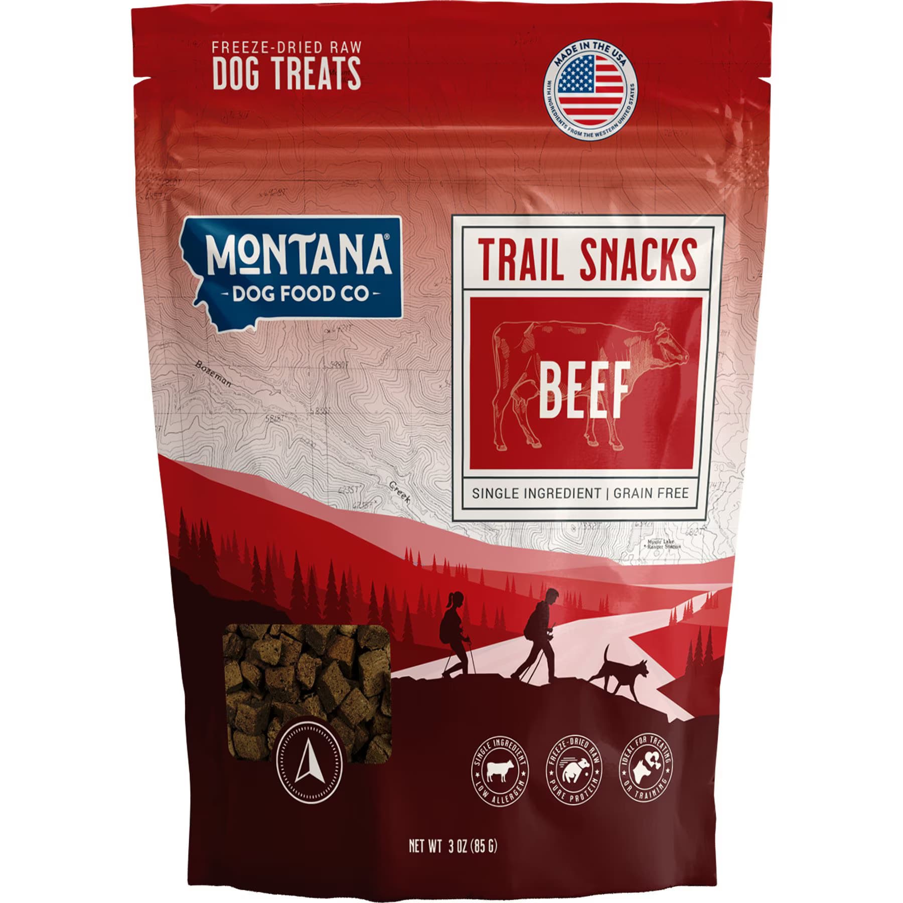 Montana Dog Food Co Montana Dog Food Co Grain-Free Beef Heart Freeze-Dried Dog Treats