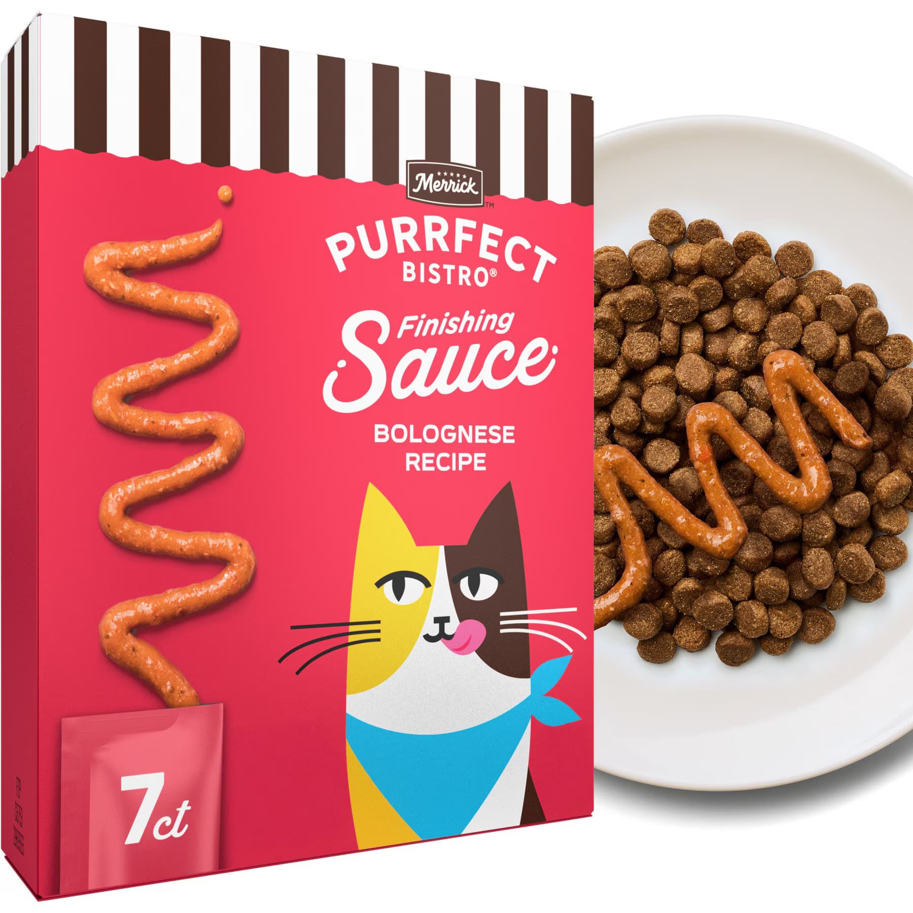 Merrick Merrick Purrfect Bistro Bolognese Recipe Finishing Sauce Lickable Cat Treats