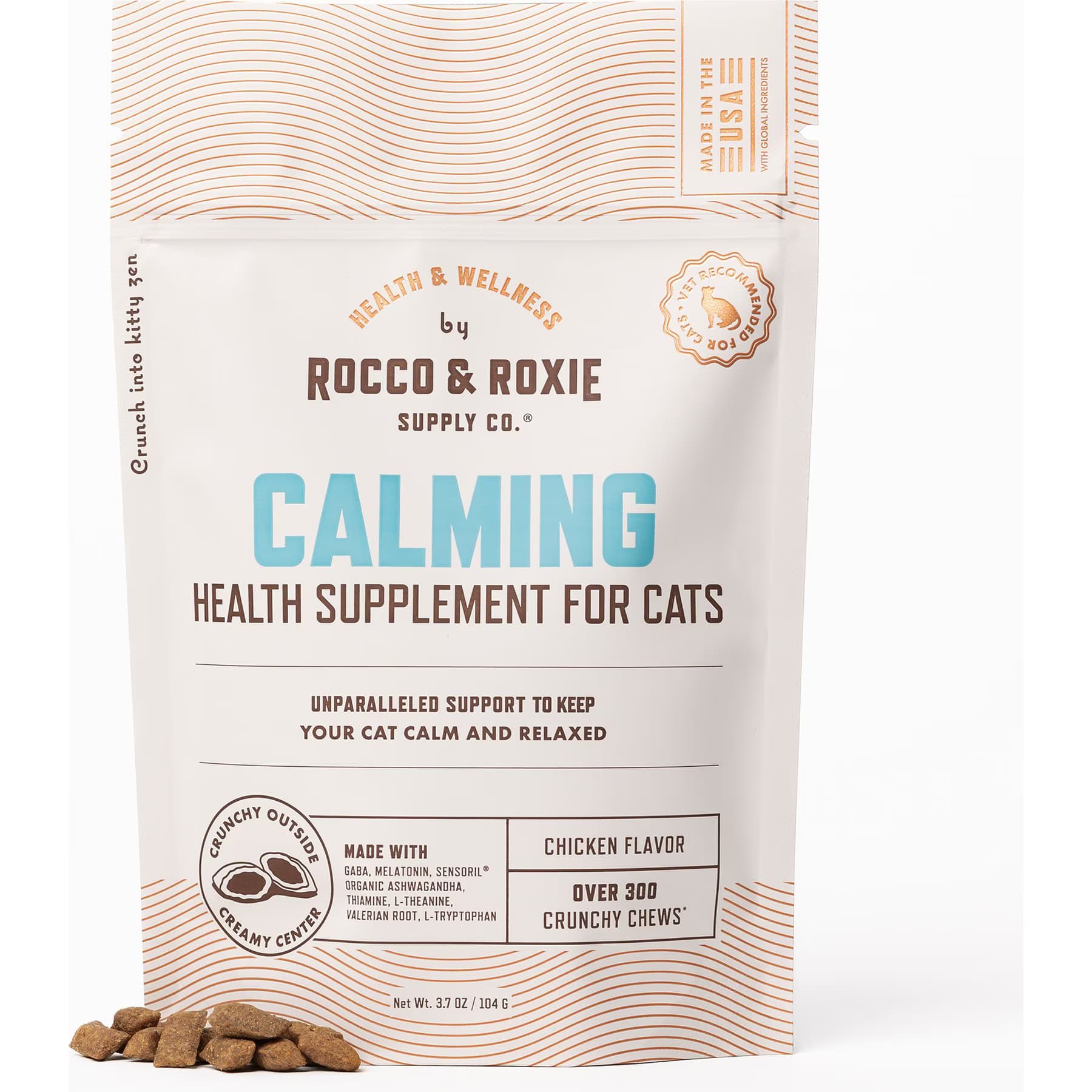 Rocco & Roxie Supply Co. Rocco & Roxie Supply Co. Chicken Flavored Calming Chew Supplement for Cats