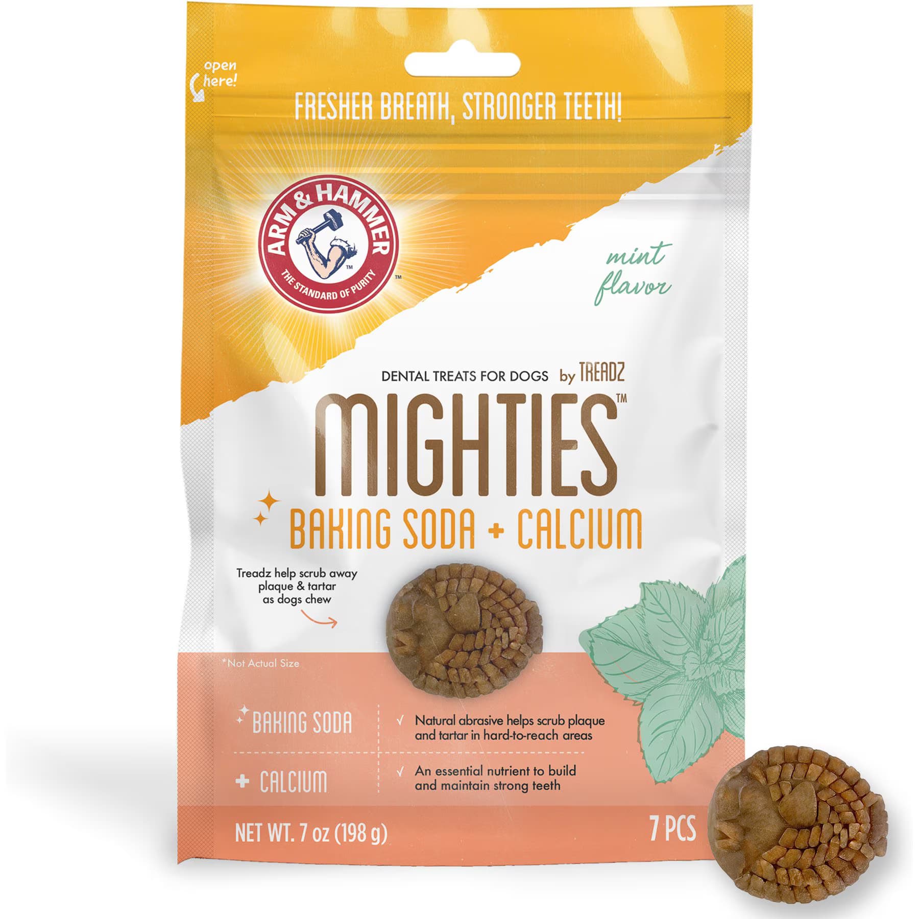 Arm & Hammer Products Arm & Hammer Products Mighties By Treadz Toughie The Puffie Mint Flavor Dental Dog Treats