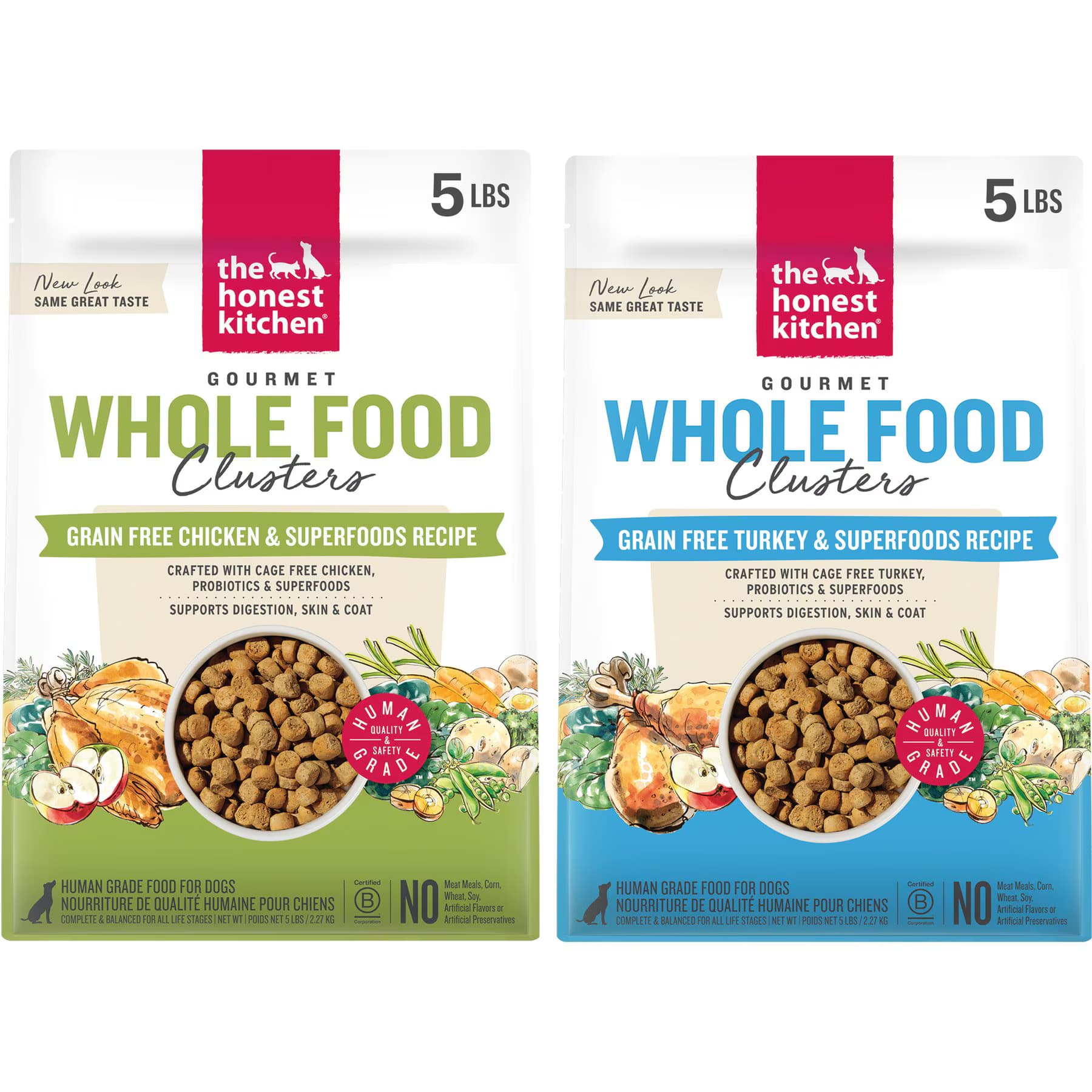 The Honest Kitchen The Honest Kitchen Chicken Whole Food Clusters Dry Food + Turkey Dry Dog Food