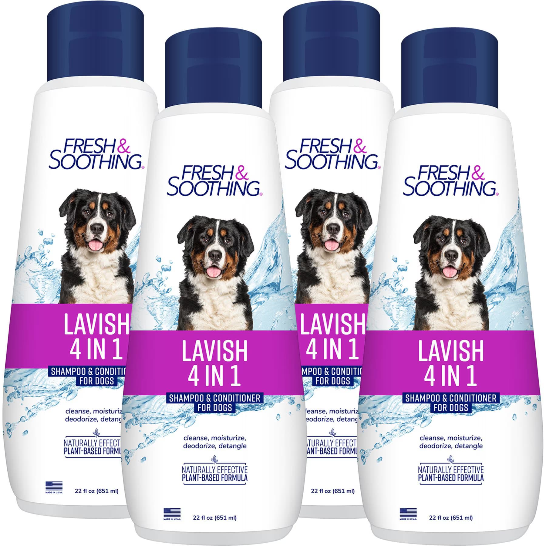 Naturel Promise Naturel Promise Fresh & Soothing Lavish 4-in-1 Dog & Cat Shampoo + Conditioner, 22-fl oz bottle