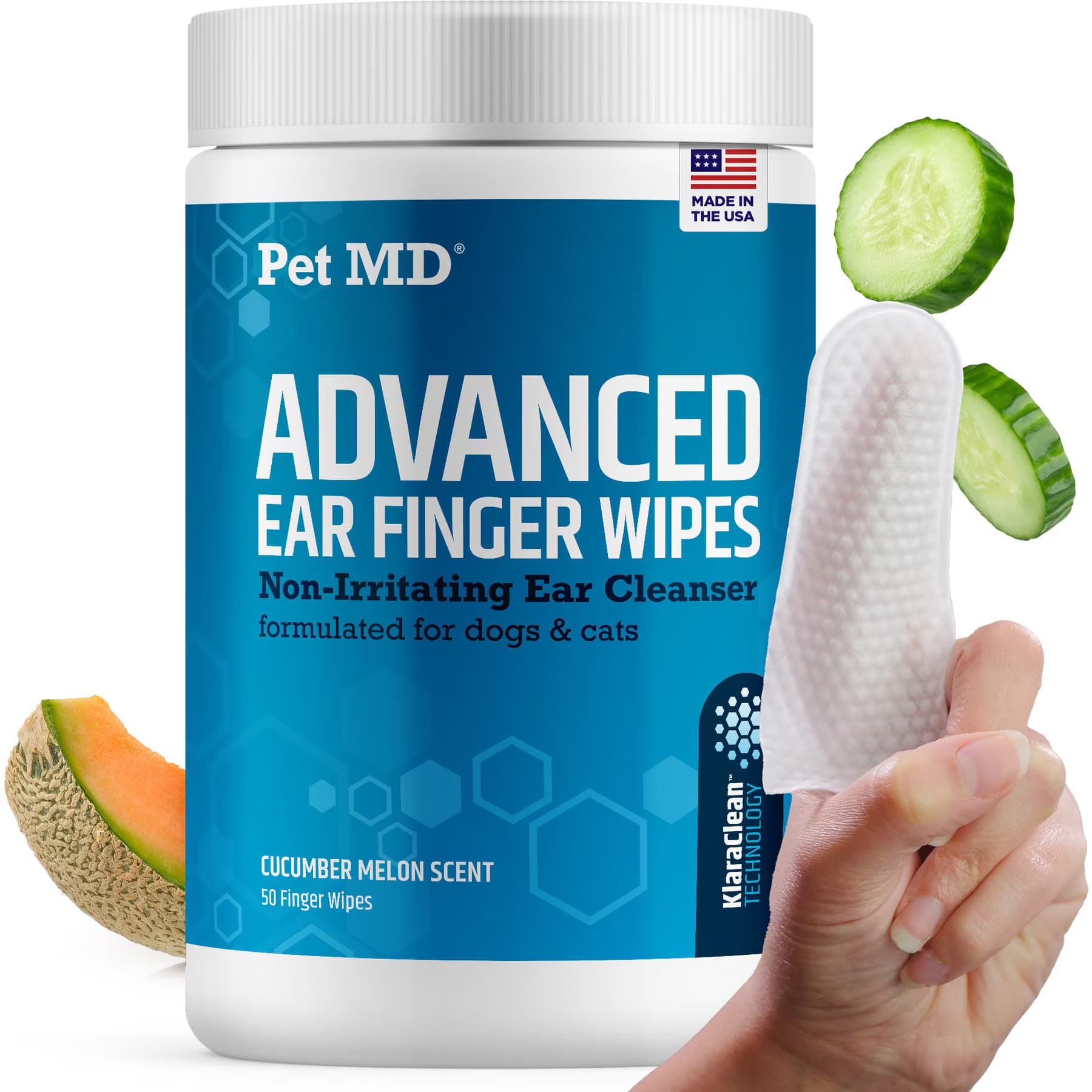 Pet MD Pet MD Advanced Ear Finger Dog & Cat Wipes