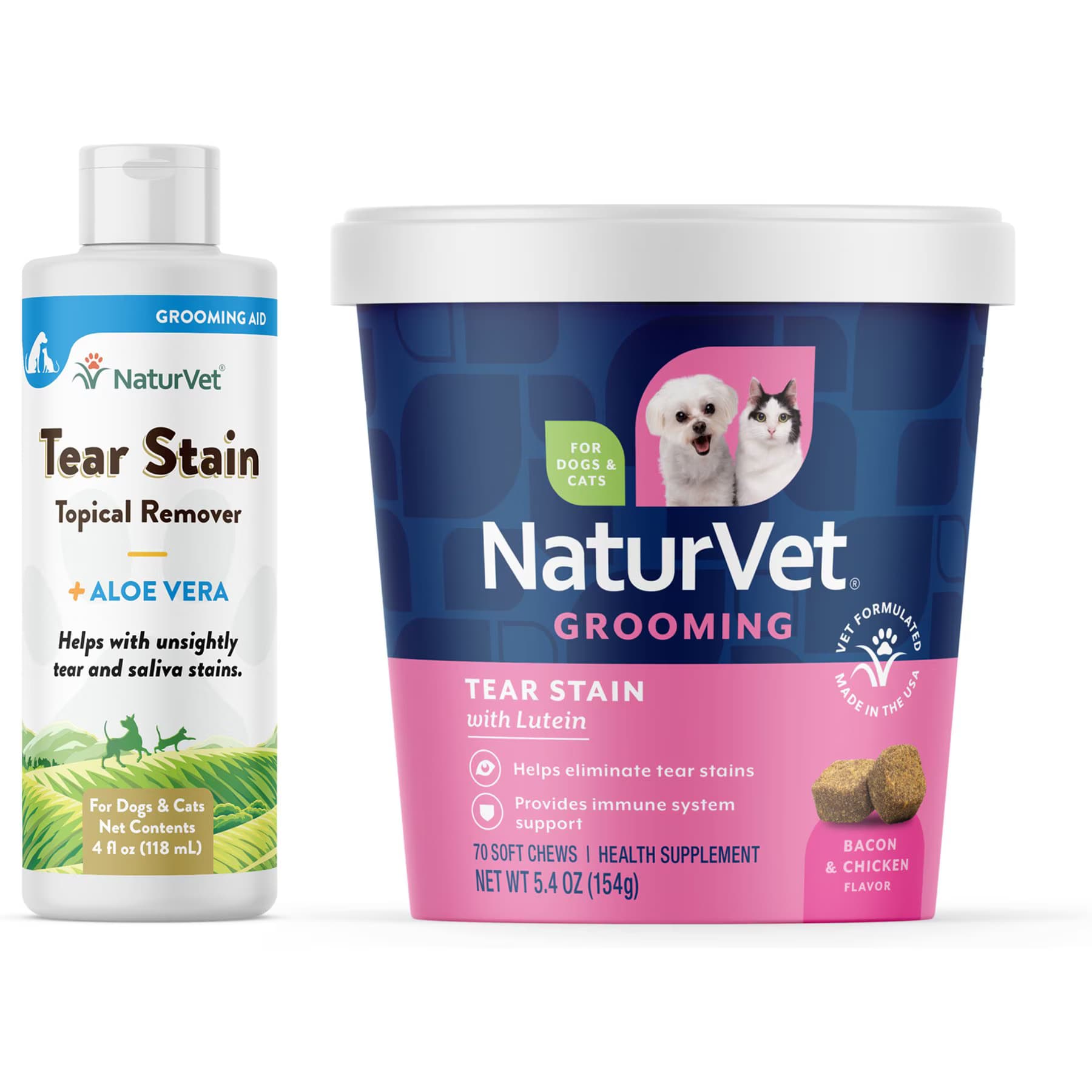 NaturVet NaturVet Tear Stain Plus Lutein Soft Chews Vision Supplement