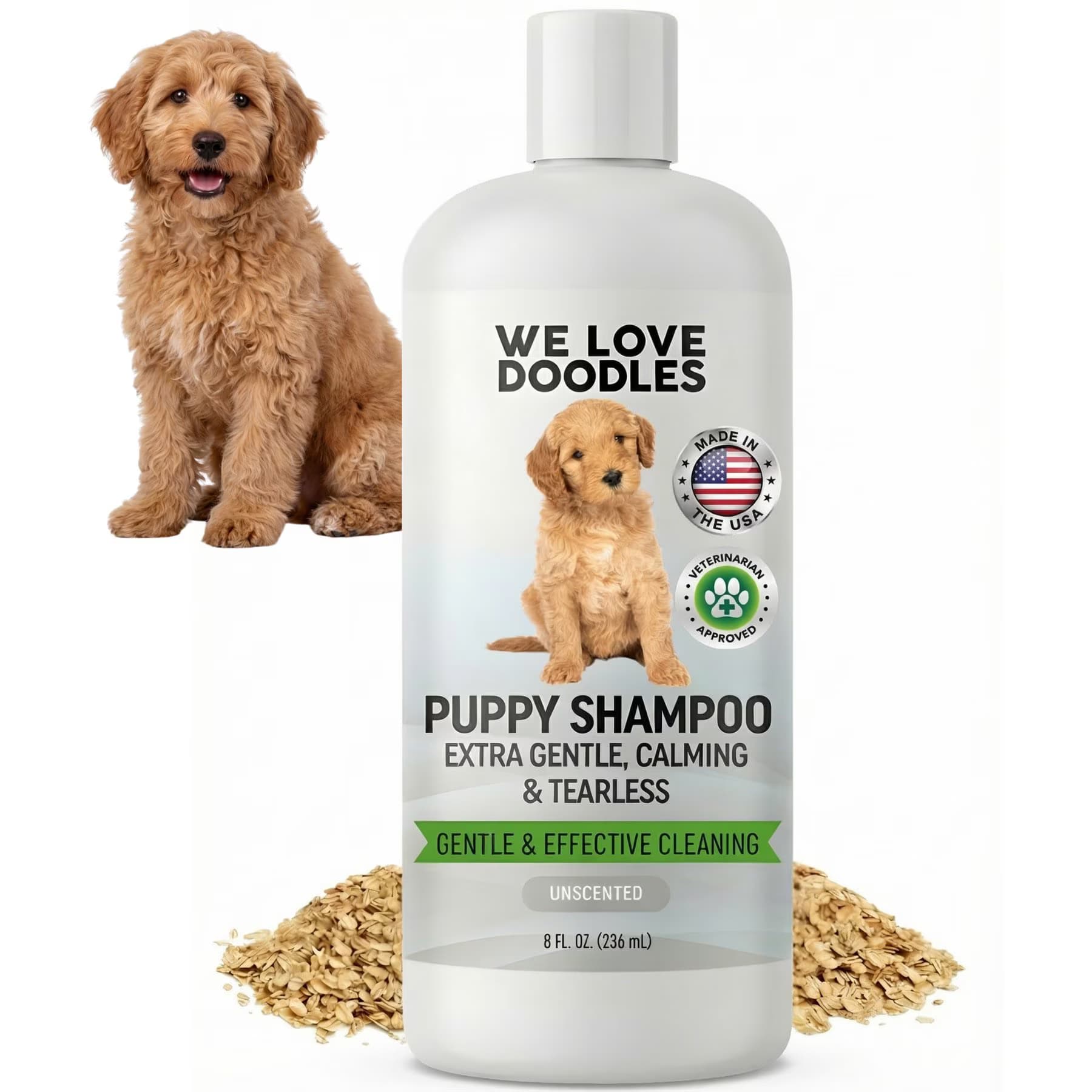 We Love Doodles We Love Doodles Tearless Unscented Puppy Shampoo, 8-fl oz bottle
