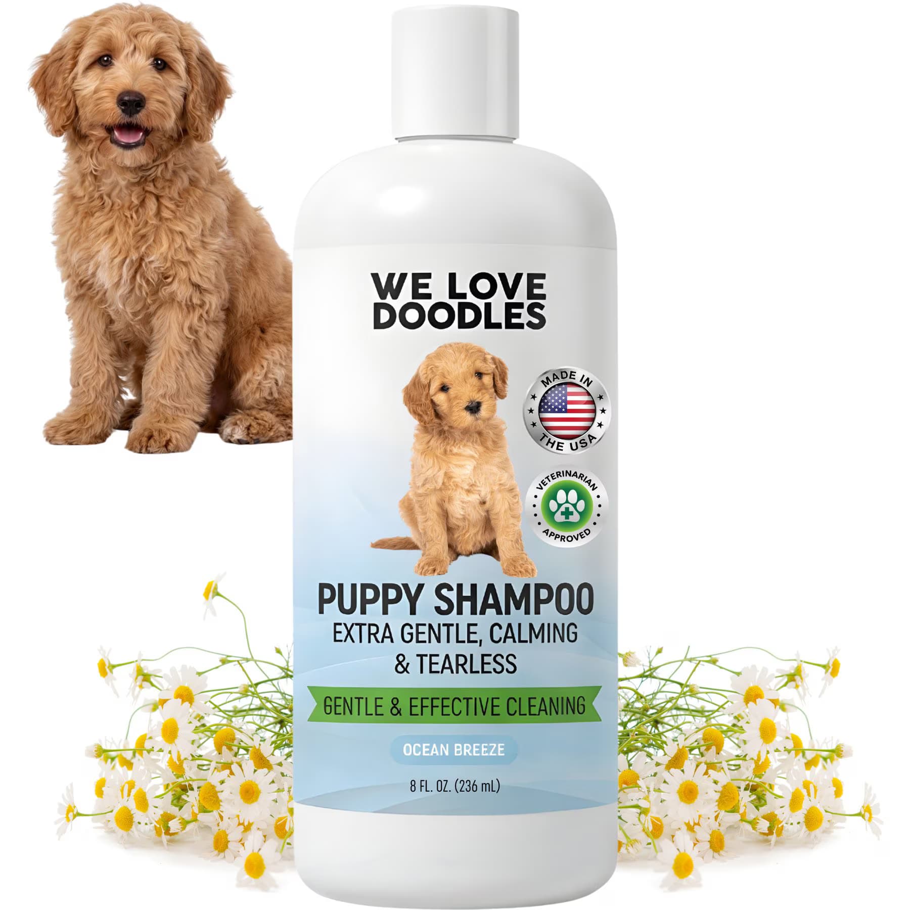 We Love Doodles We Love Doodles Tearless Ocean Breeze Scent Puppy Shampoo, 8-fl oz bottle