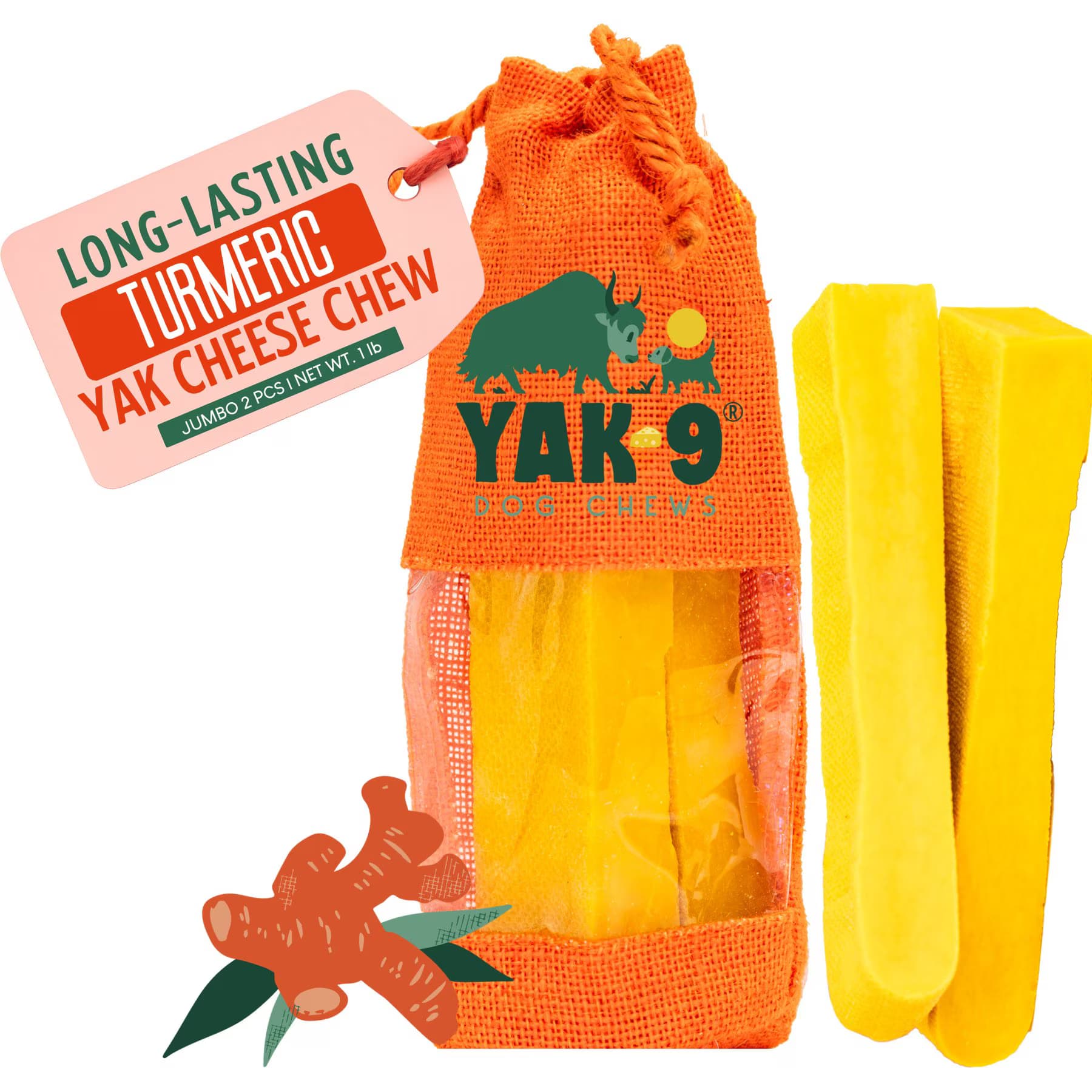 Yak9 Chews Turmeric Yak Chew Dog Treats — view 15