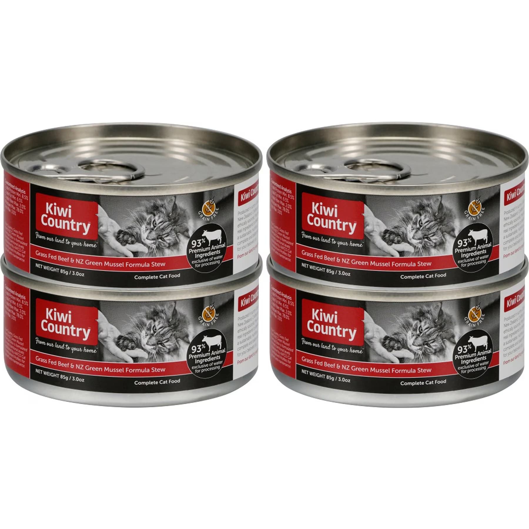 Kiwi Country Beef & NZ Green Mussel Wet Cat Food — view 2