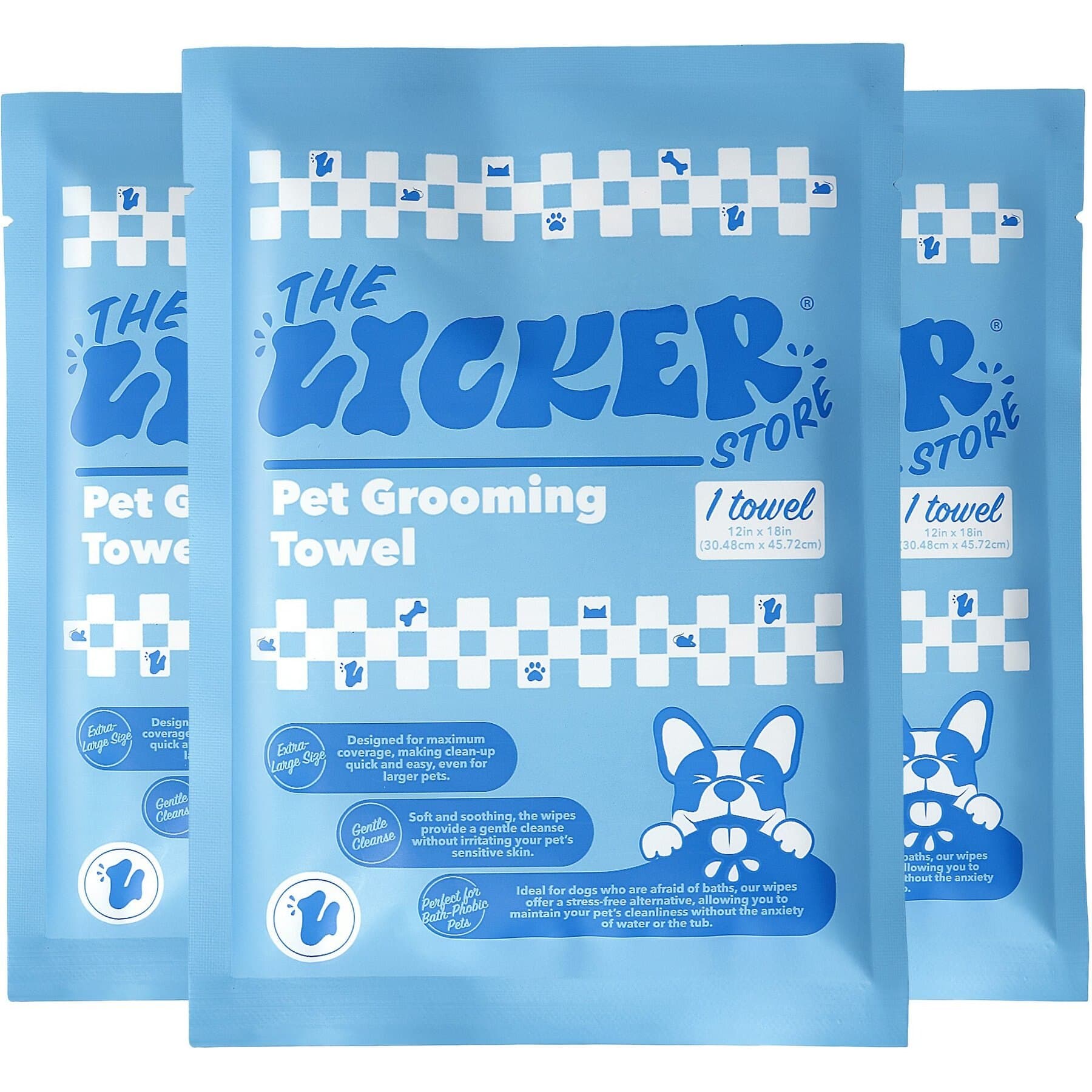 THE LICKER STORE THE LICKER STORE Soft & Ultra-Absorbent Dog Bath & Grooming Towels