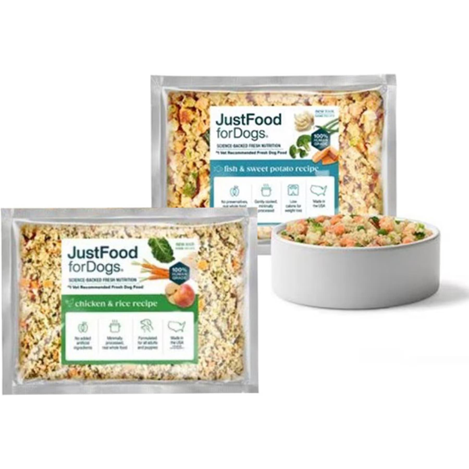 JustFoodForDogs JustFoodForDogs Puppy Variety Pack Fish & Chicken Fresh Puppy Food