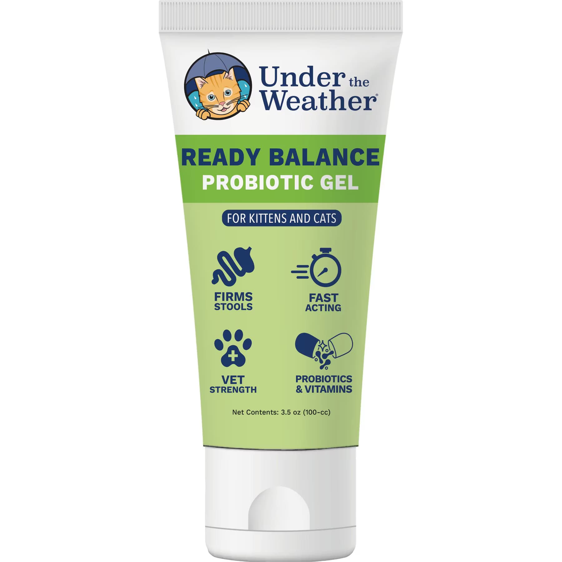 Under the Weather Under the Weather Ready Balance Probiotic Coconut Flavored Squeezable Gel Digestive Aid Supplement for Cats