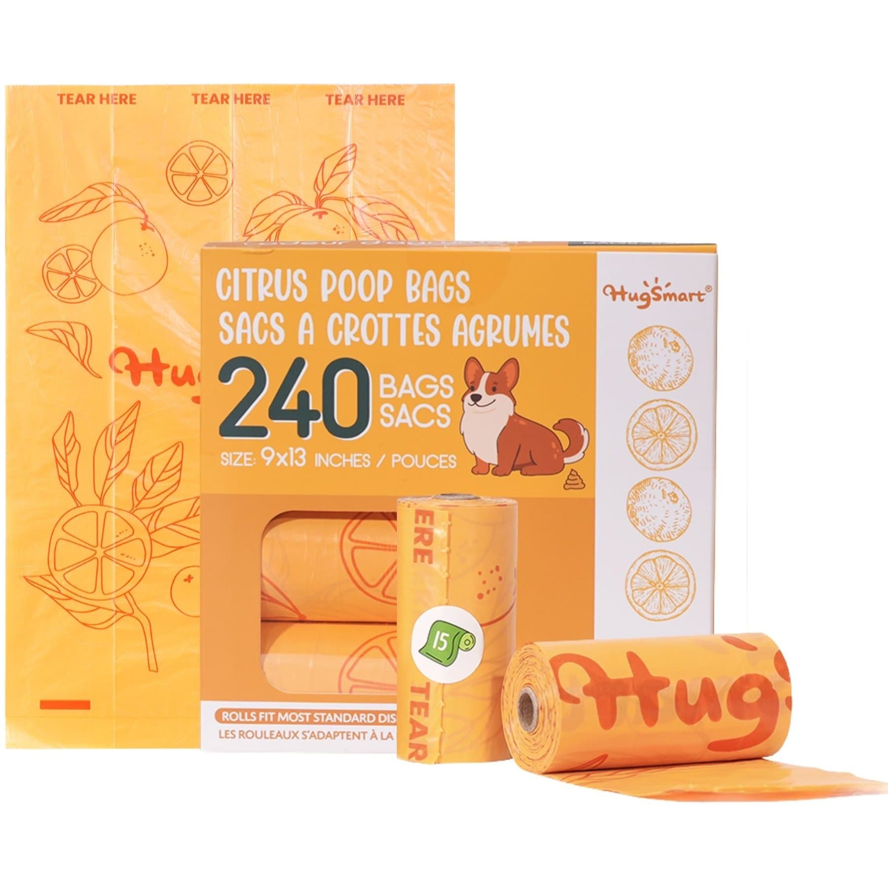 HugSmart HugSmart Eco-friendly Citrus Scented Poop Bags