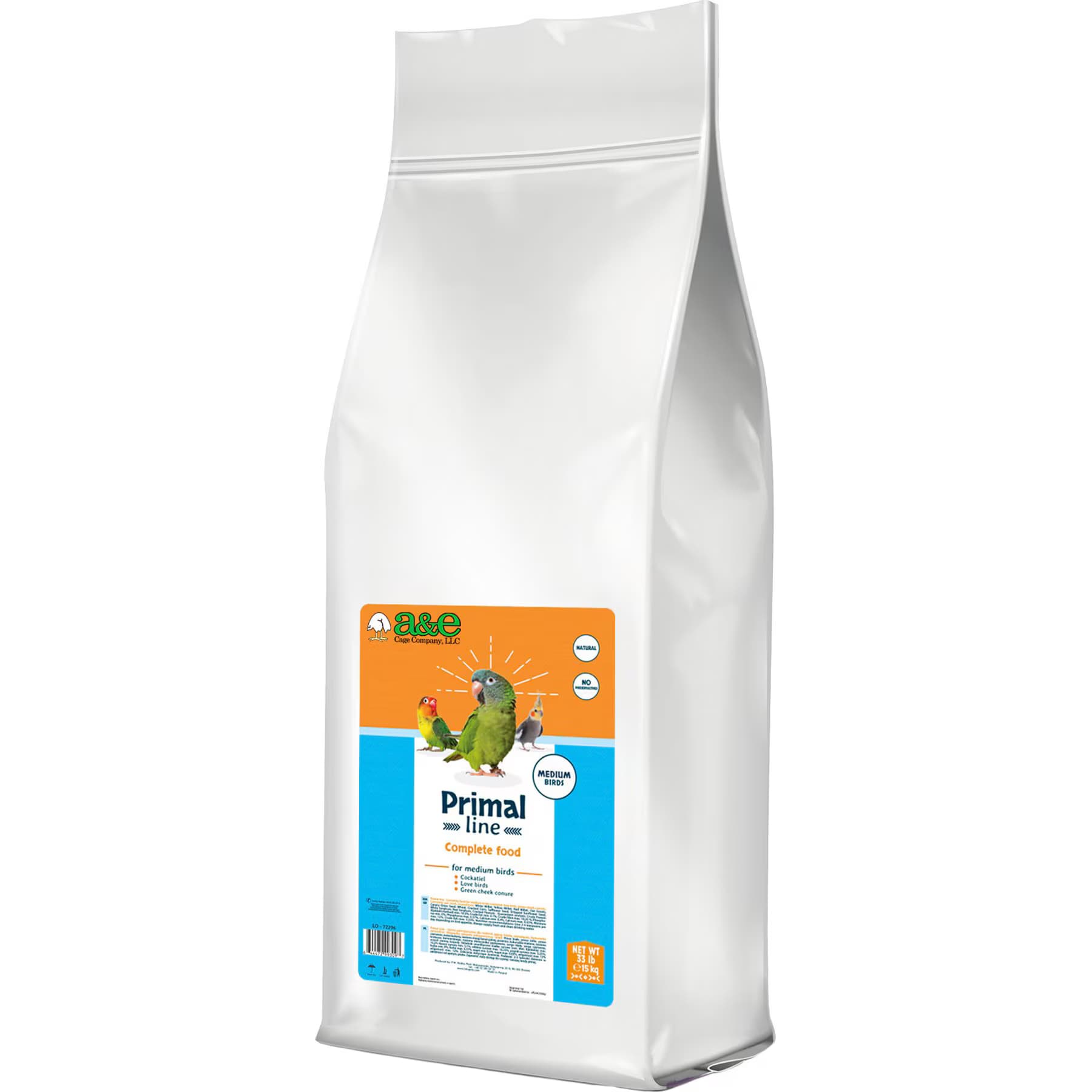A&E Cage Company Primal Line A&E Cage Company Primal Line Seed Blends Complete Medium Bird Food