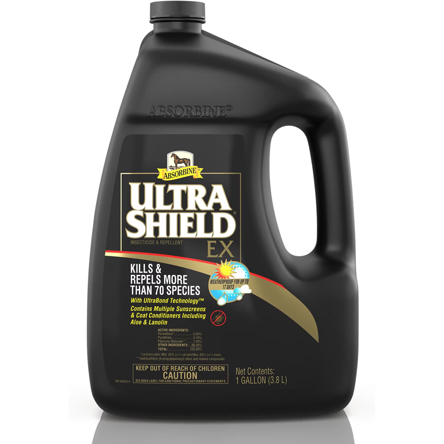Absorbine Absorbine UltraShield EX Insecticide, Kills & Repels Horse Fly Spray Refill, 128-fl oz bottle
