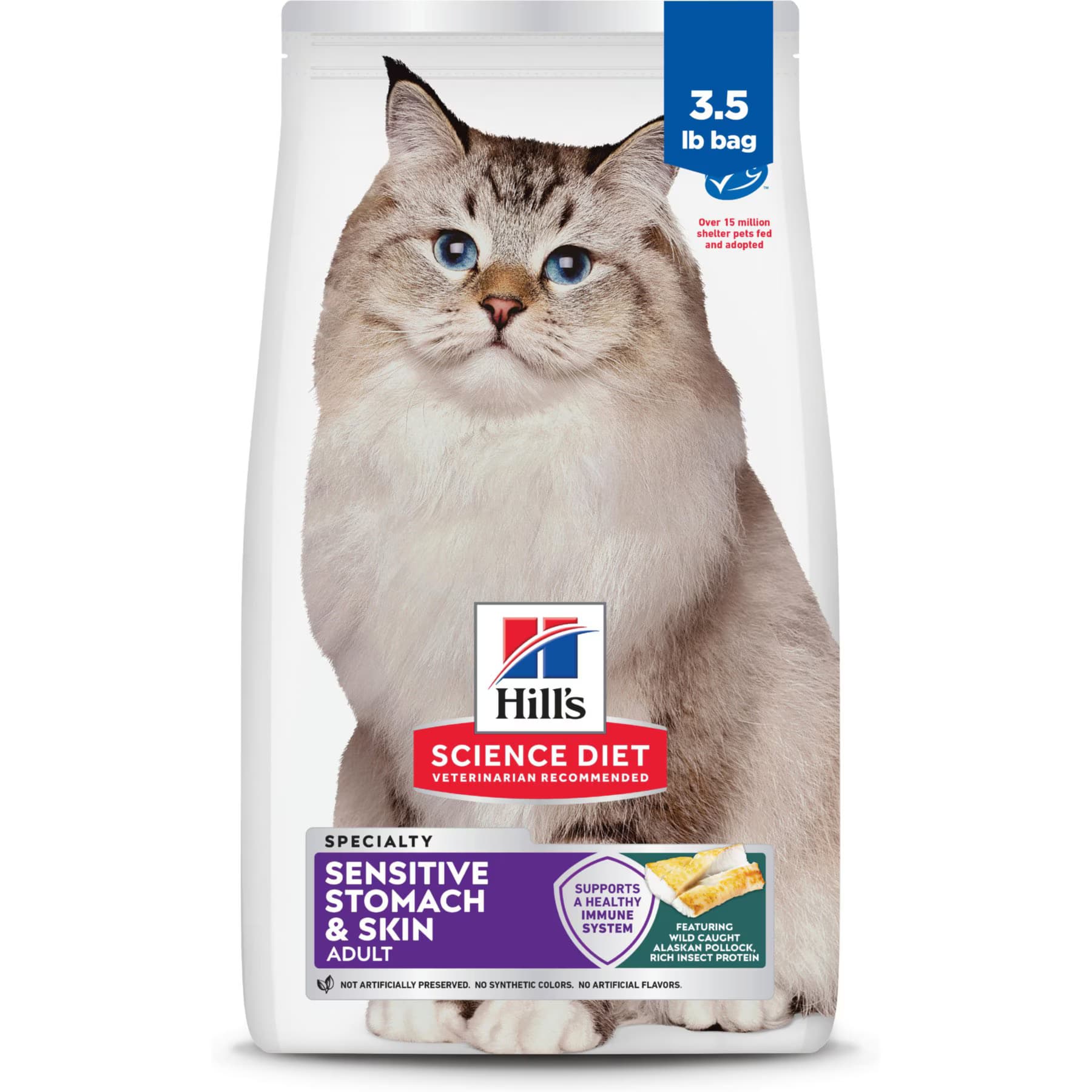 Hill's Science Diet Hill’s Science Diet Sensitive Stomach & Sensitive Skin Pollock Meal & Barley Recipe Adult Dry Cat Food
