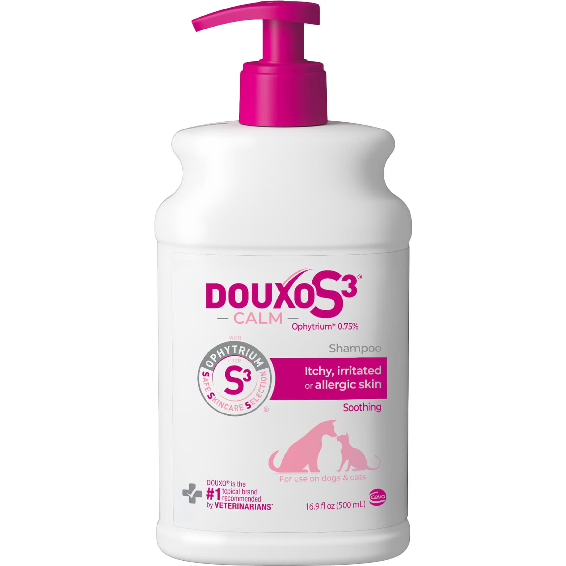 Douxo S3 Douxo S3 CALM Soothing Itchy, Hydrated Skin Dog & Cat Shampoo, 16.9-fl oz bottle