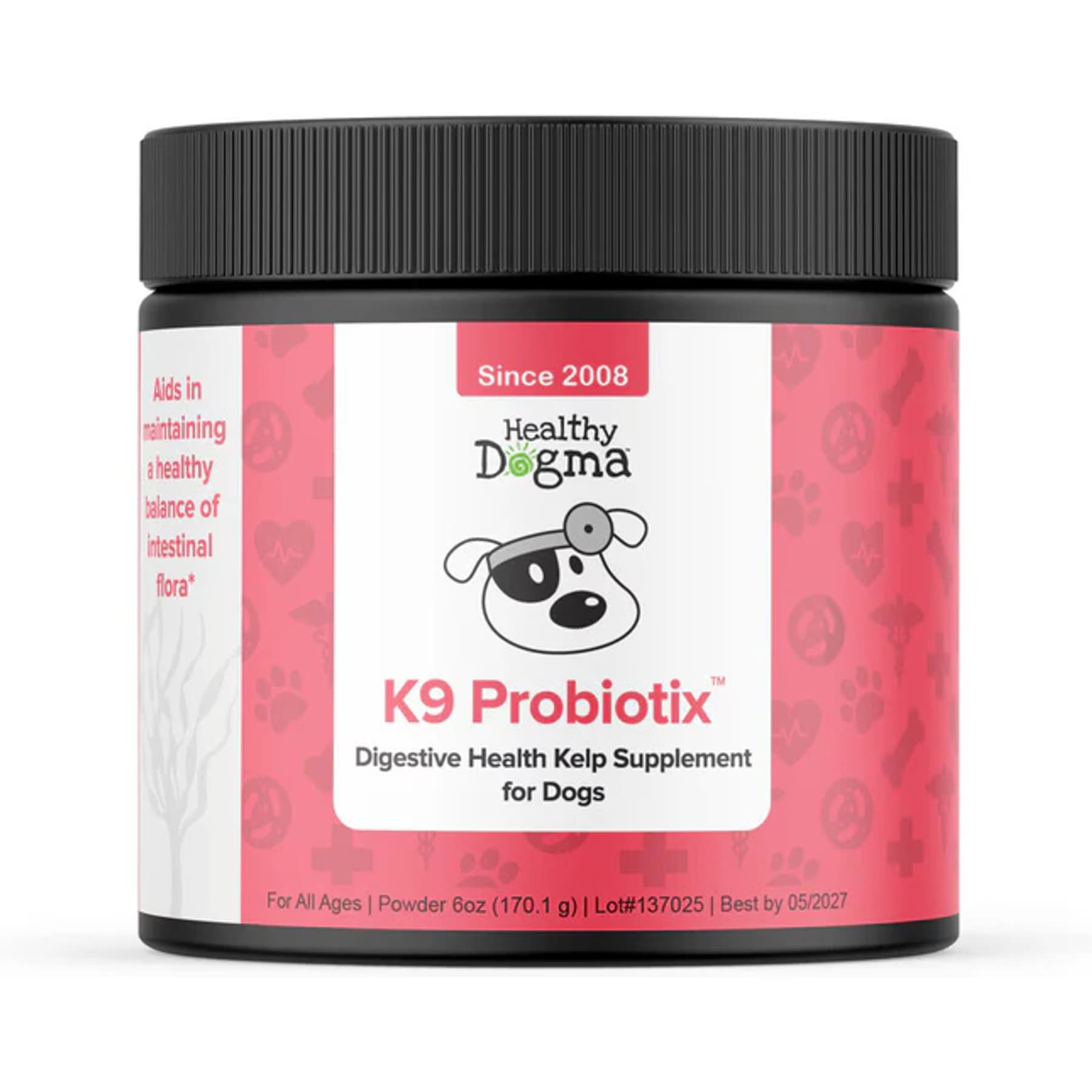 Healthy Dogma Healthy Dogma K9 Probiotix Powder Dogestive Aid Supplement for Dogs, 6-oz jar