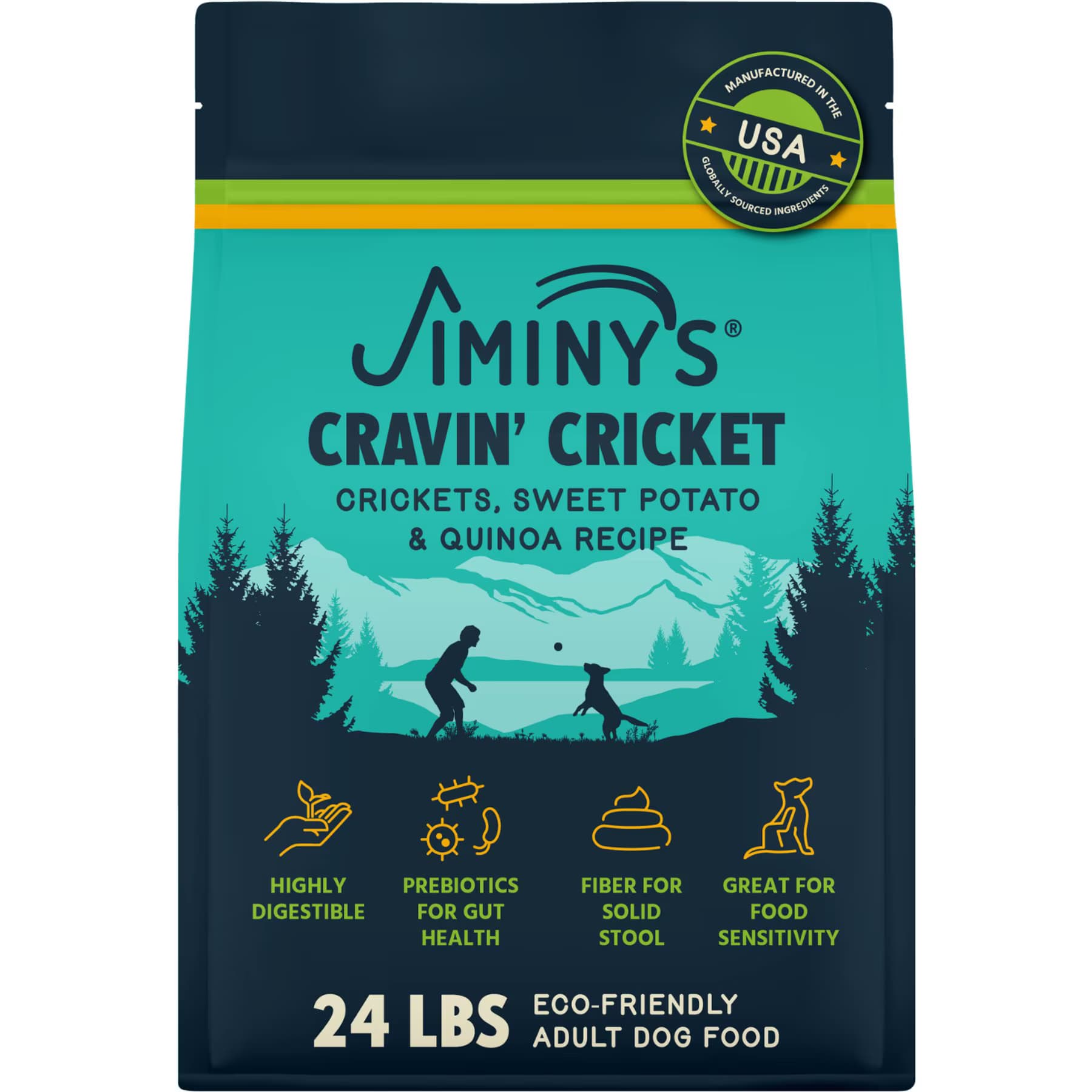 Jiminy's Jiminy’s Cravin’ Cricket Sensitive Stomach Cricket Crave Dry Dog Food
