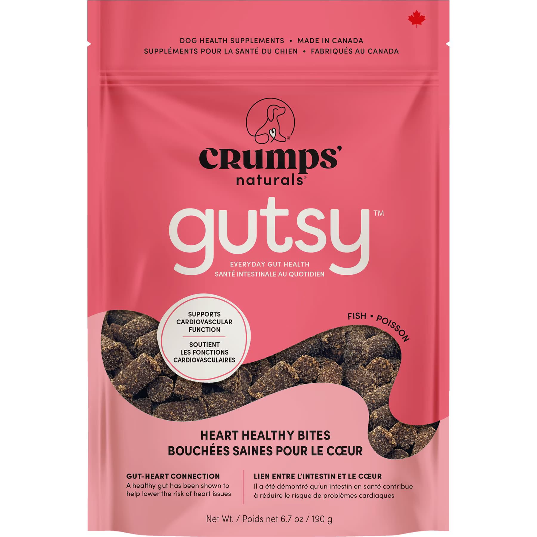 Crumps' Naturals Crumps’ Naturals Gutsy Heart Healthy Bites Dog Treats