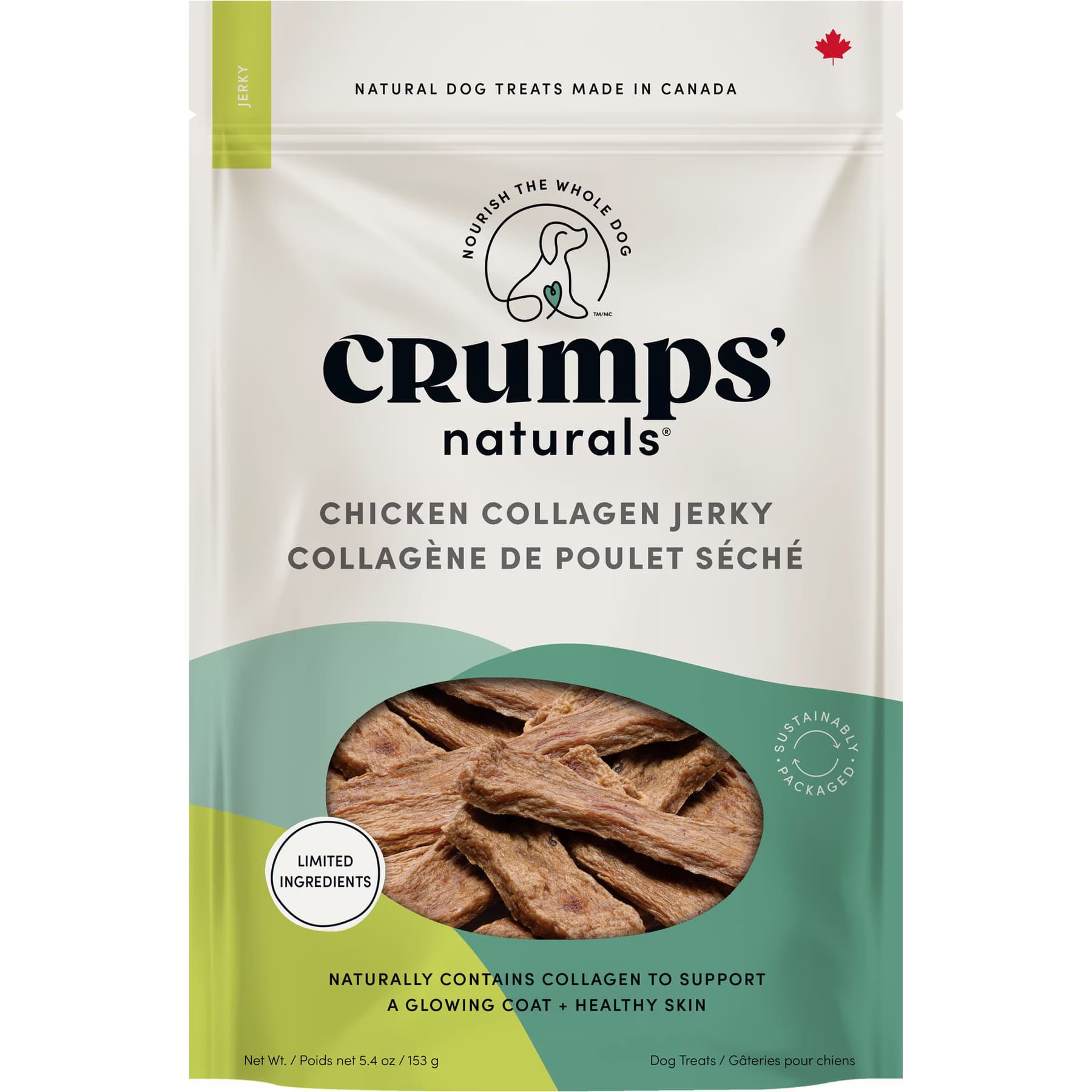 Crumps' Naturals Crumps’ Naturals Chicken Collagen Jerky Dog Treats
