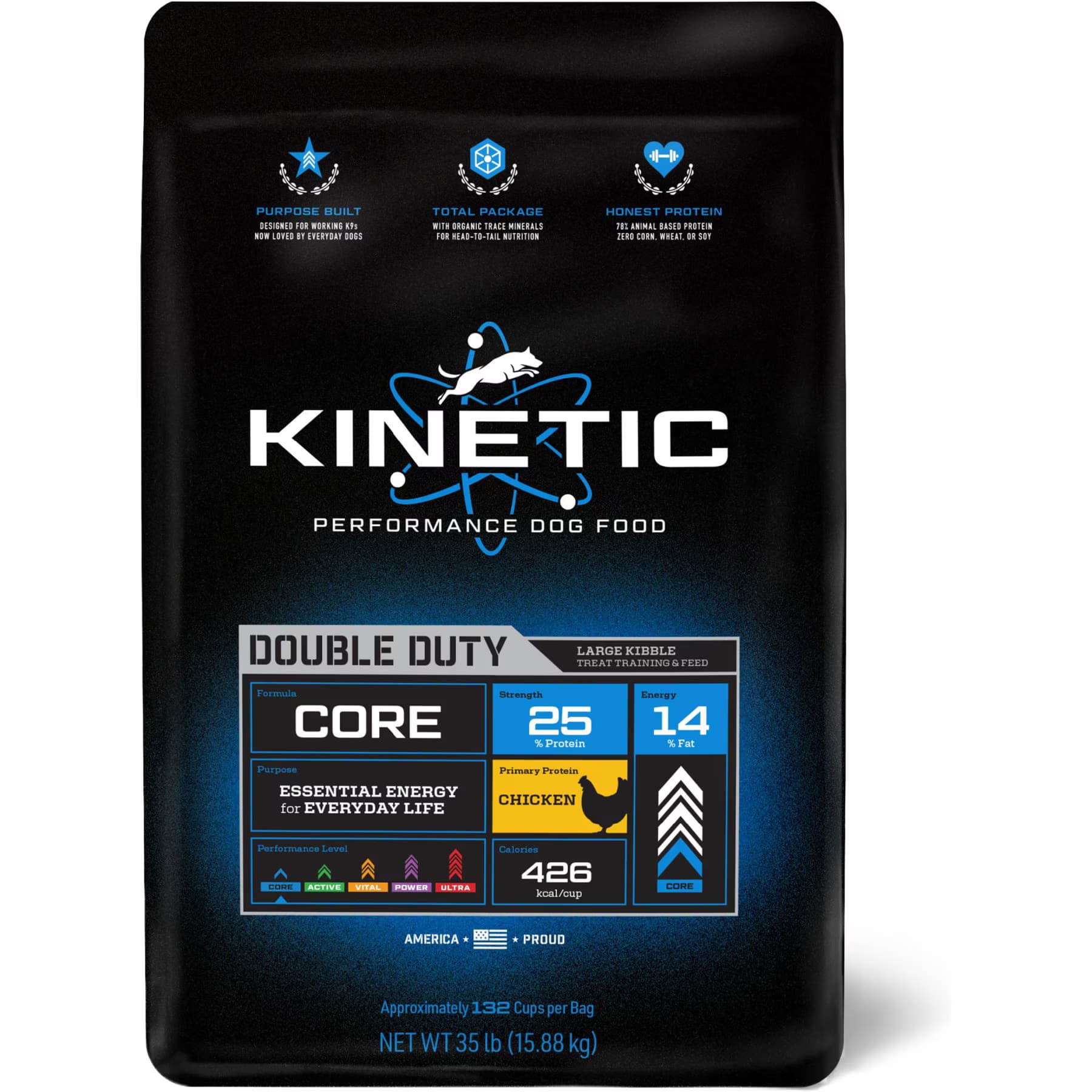 Kinetic Kinetic Performance Core Adult Corn, Wheat & Soy Free Chicken Flavored Dry Dog Food