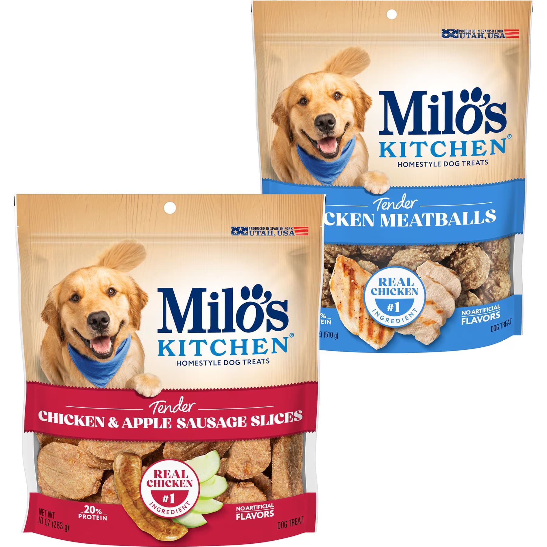 Milo's Kitchen Milo’s Kitchen Chicken Meatballs + Chicken & Apple Sausage Slices Dog Treats