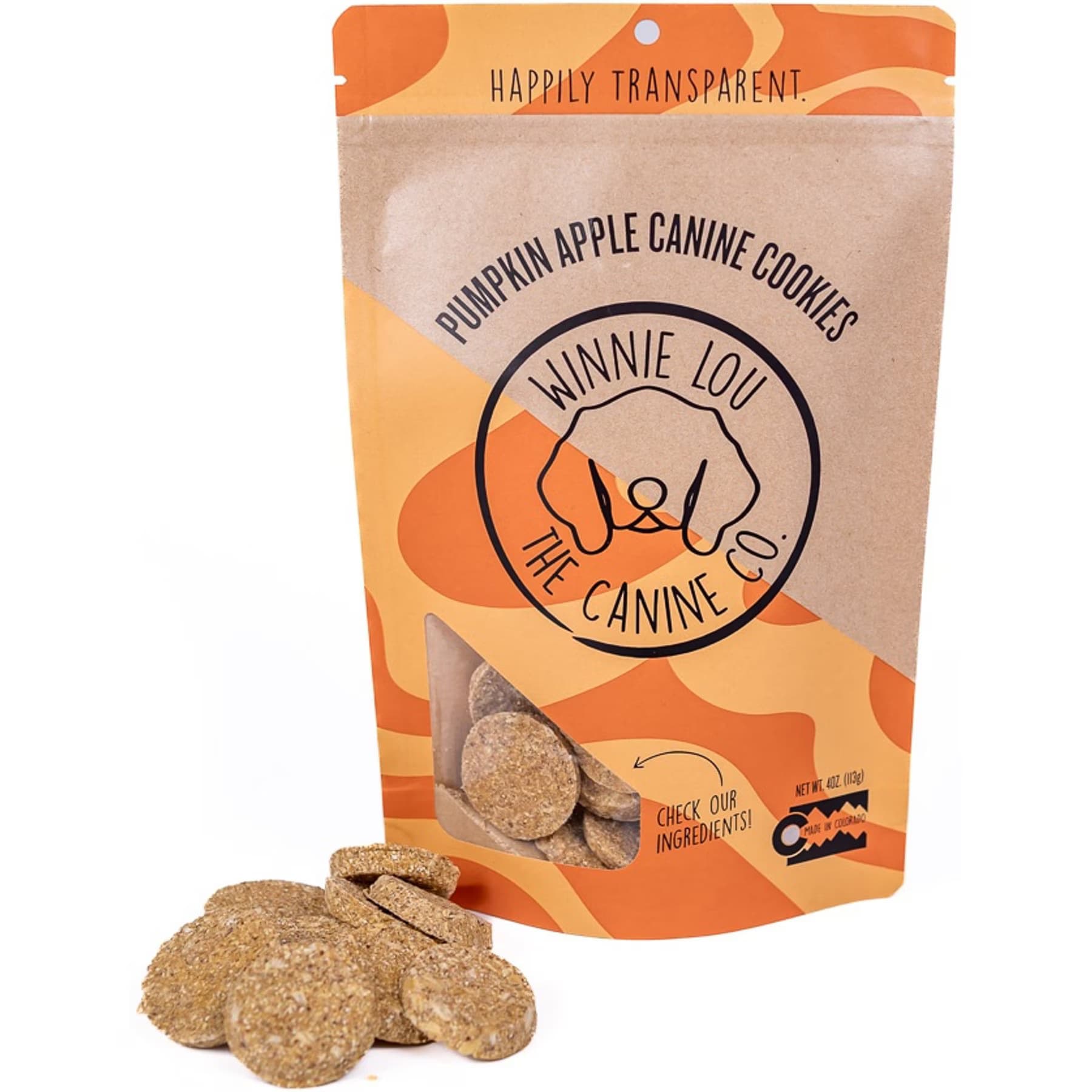 Winnie Lou Winnie Lou Pumpkin Canine Cookies Crunchy Dog Treats