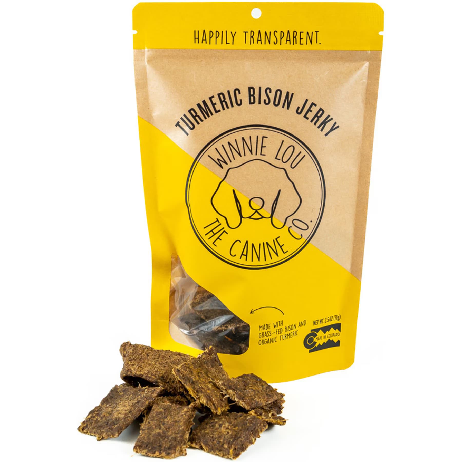 Winnie Lou Winnie Lou Turmeric Bison Jerky Dog Treats