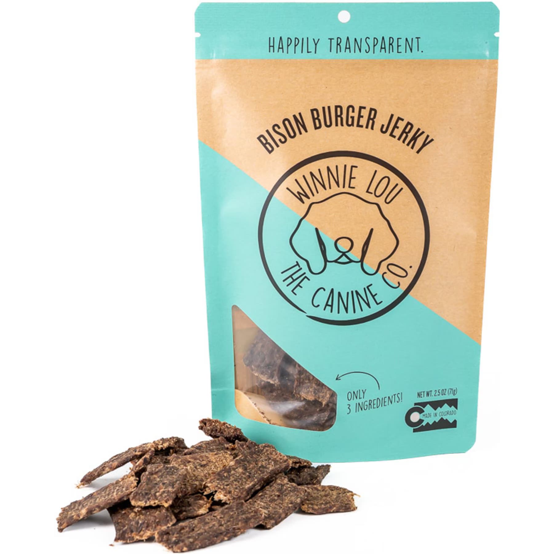 Winnie Lou Winnie Lou Bison Burger Jerky Dog Treats