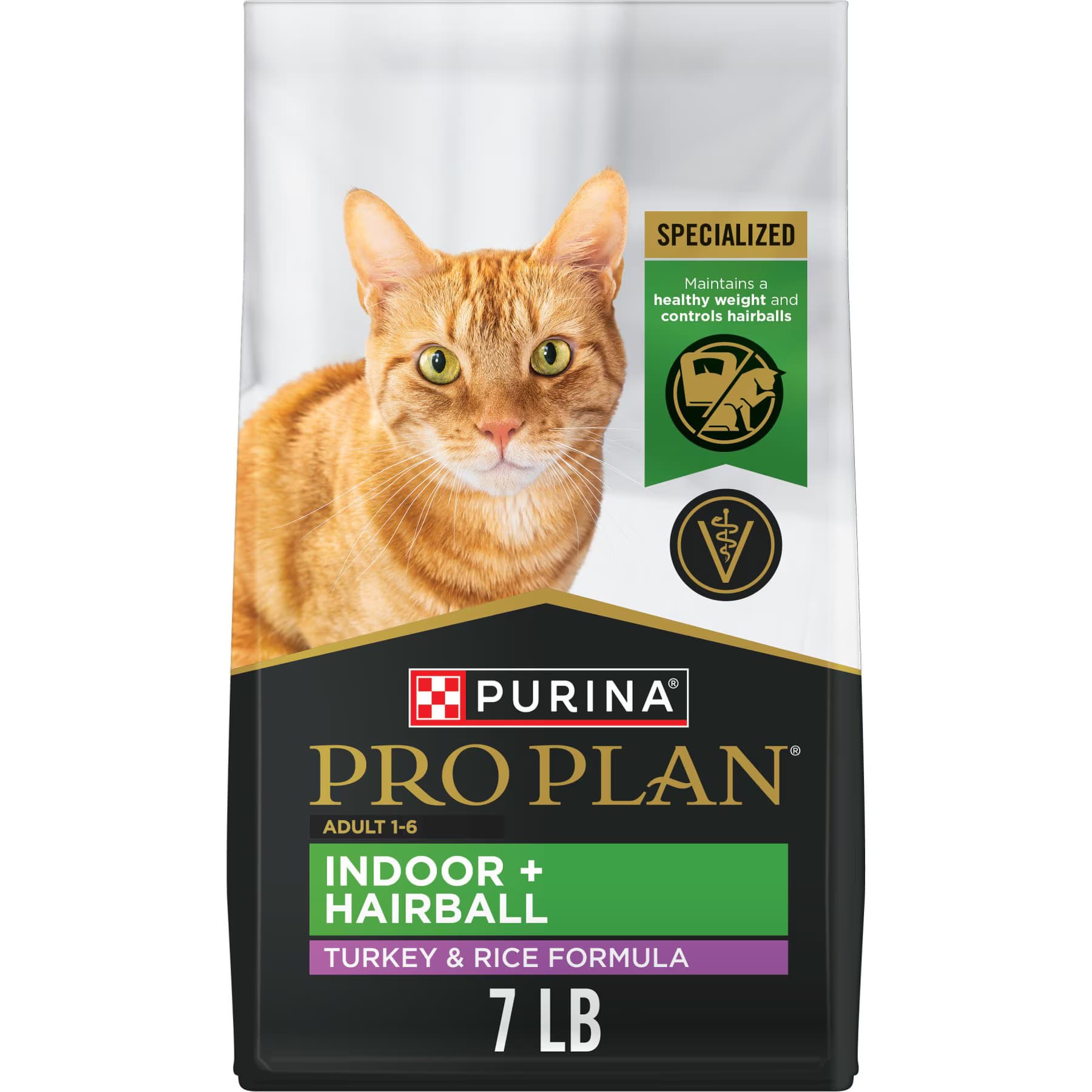 Purina Pro Plan Purina Pro Plan Adult Indoor Hairball Management Turkey & Rice Formula Dry Cat Food