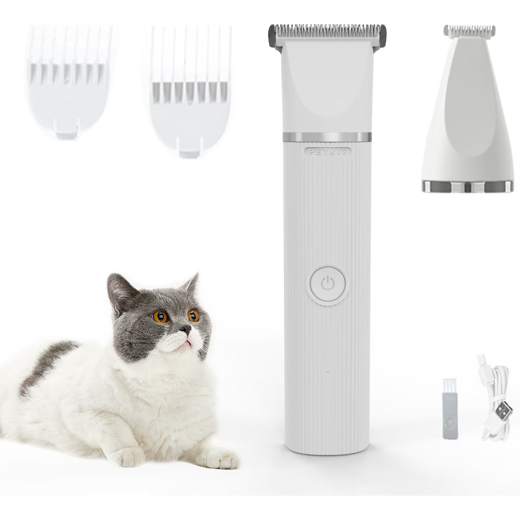 PETKIT PETKIT Waterproof 2 in 1 Trimmer Cat Clipper, 6.5 x 1.5 x 1.3-in
