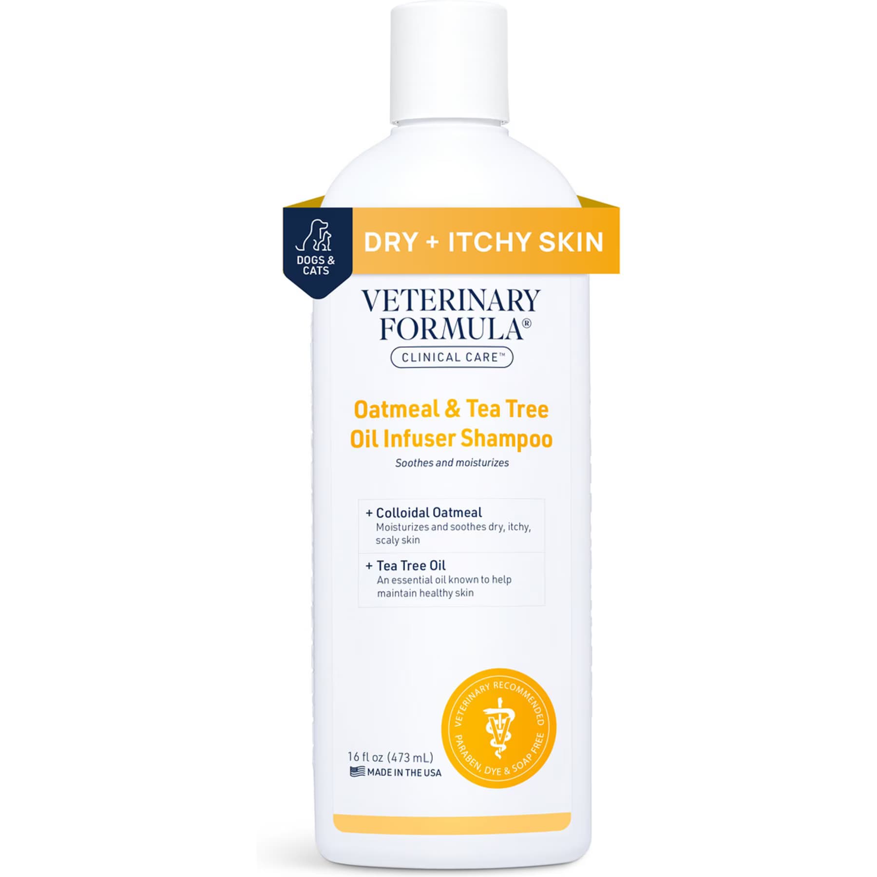 Veterinary Formula Clinical Care Veterinary Formula Clinical Care Oatmeal & Tea Tree Oil Infuser Shampoo, 16-fl oz bottle