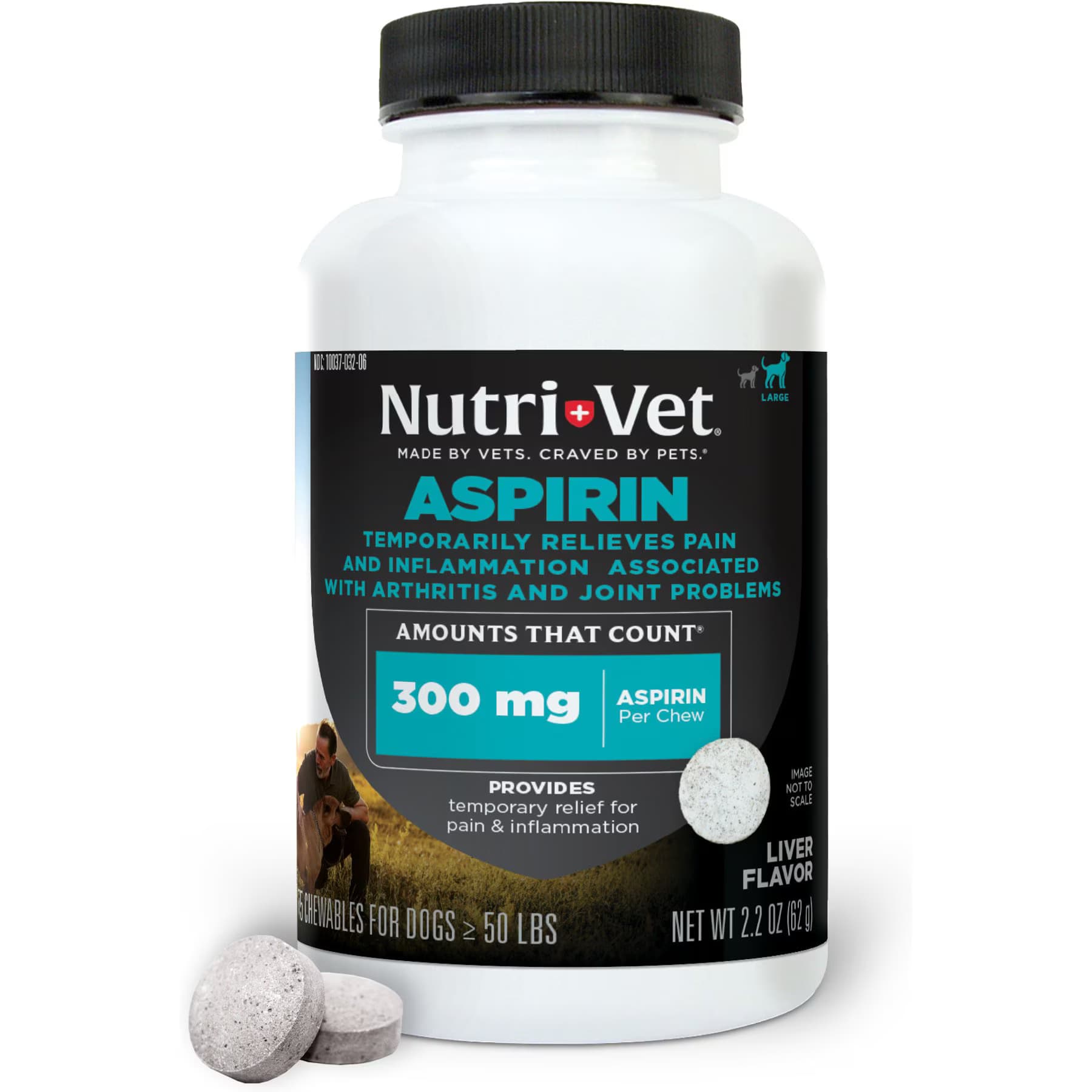 Nutri-Vet Nutri-Vet Aspirin Medication for Pain for Medium & Large Breed Dogs