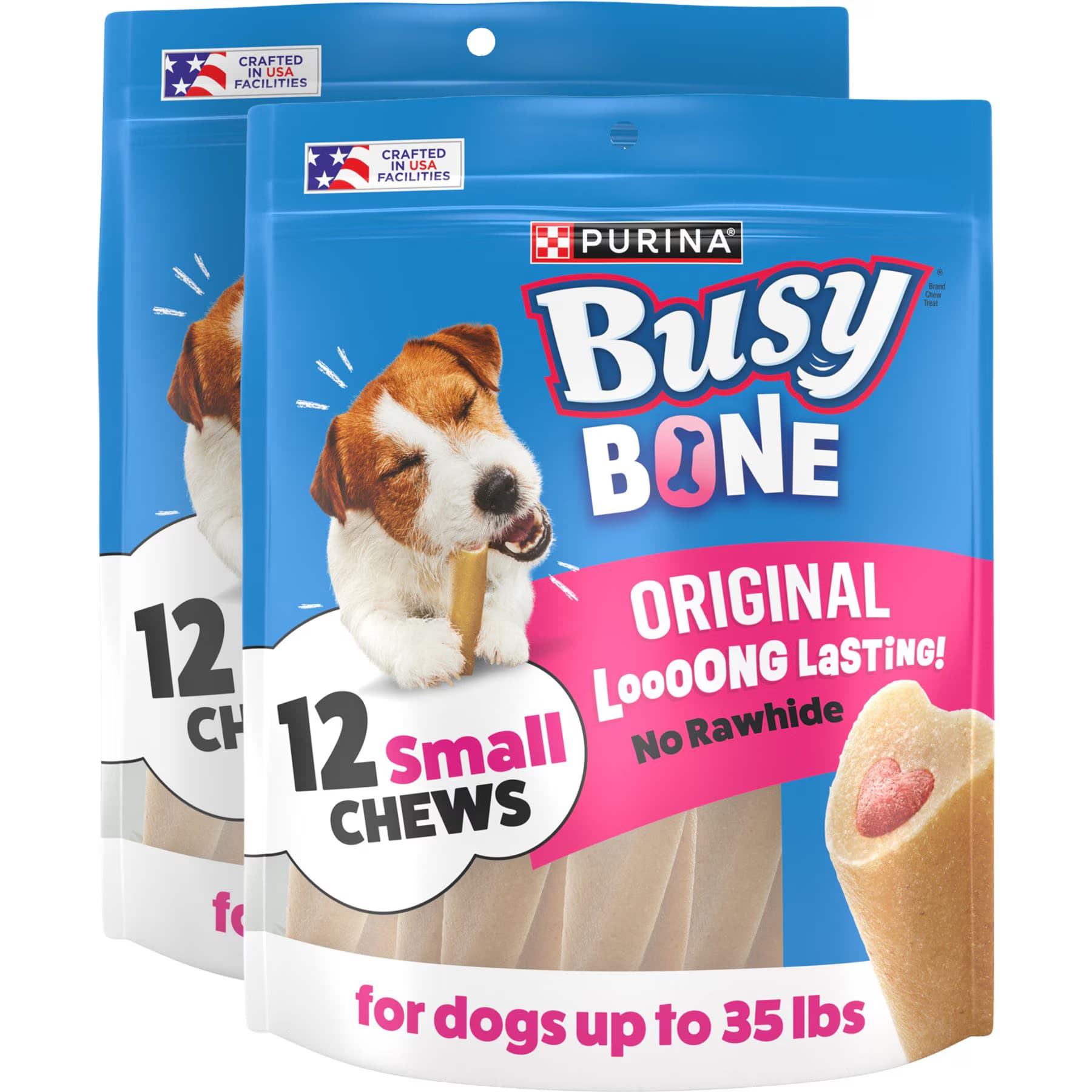 Busy Bone Long Lasting Rawhide-Free Real Meat Small Dog Treats — view 6
