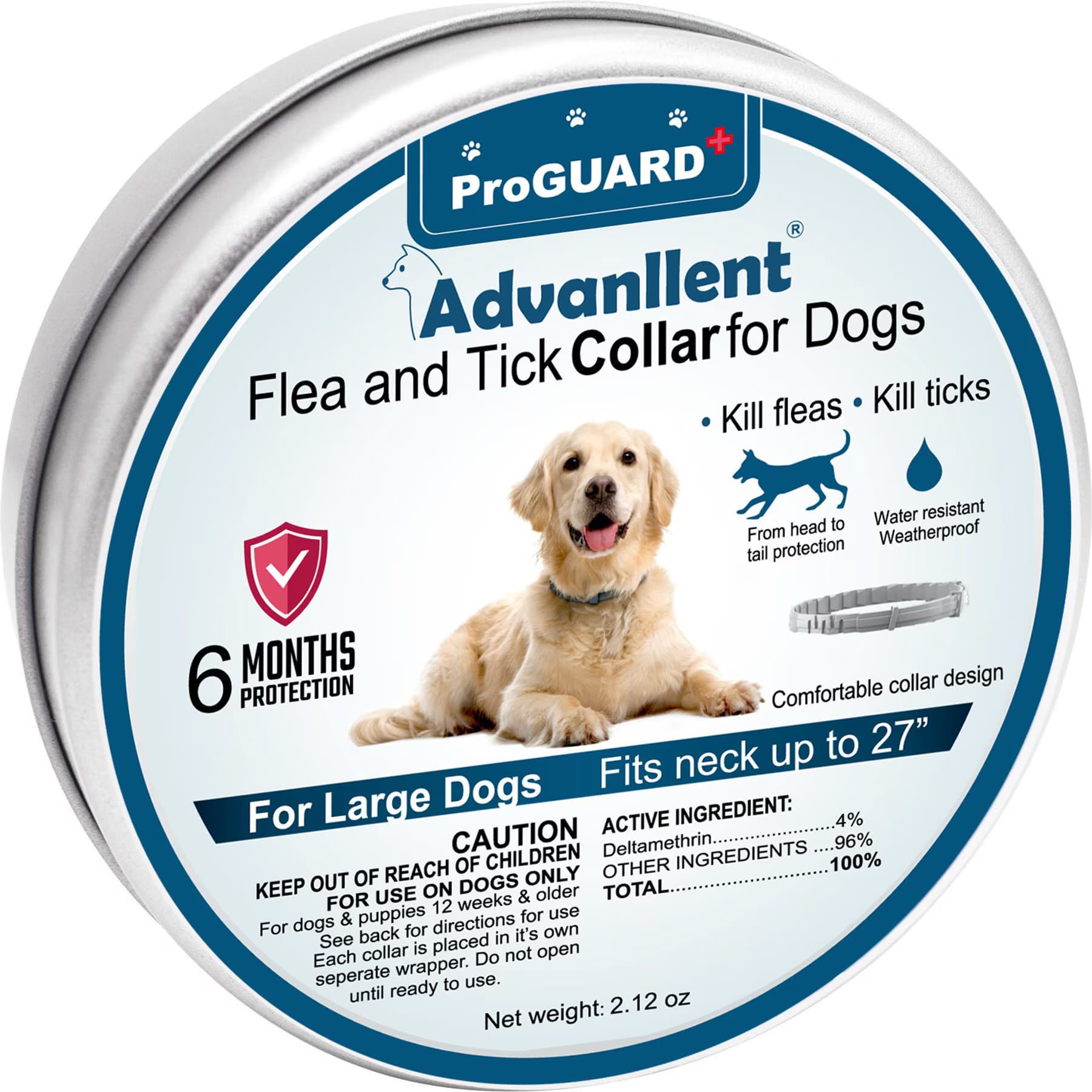 Advanllent Flea & Tick Treatment & Prevention Collar for Dogs, Over 18 lbs — view 2