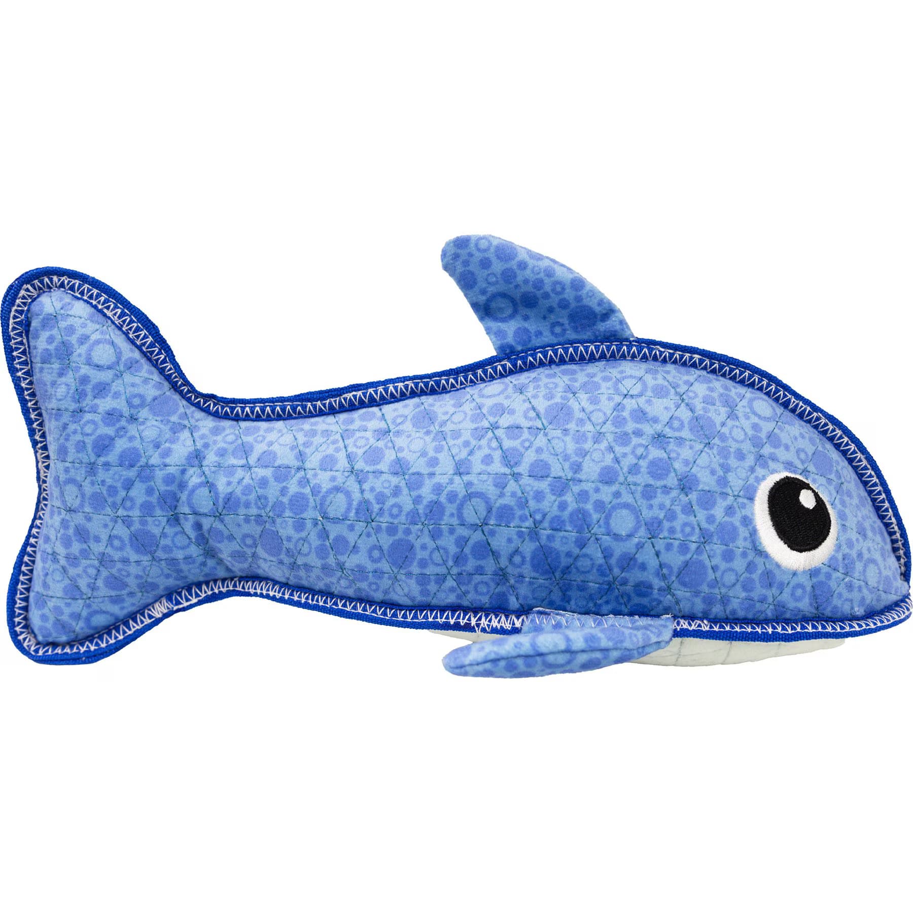 Outward Hound Outward Hound Xtreme Seamz Shark Plush Dog Toy, Blue, Medium