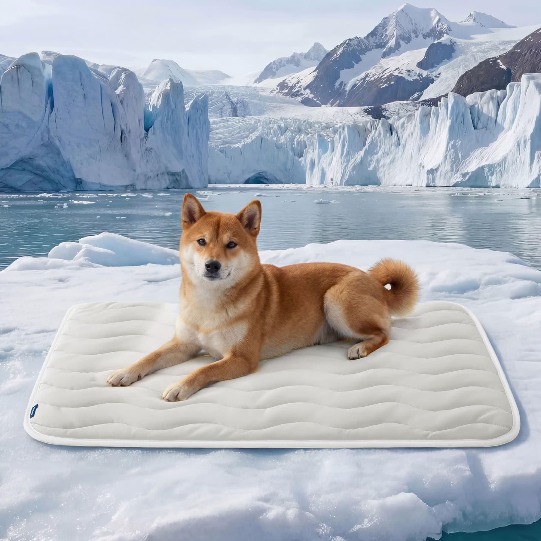 Bedsure Bedsure Basic Thin Cooling Fully Machine Washable Dog Mat, Grey, X-Large Crate
