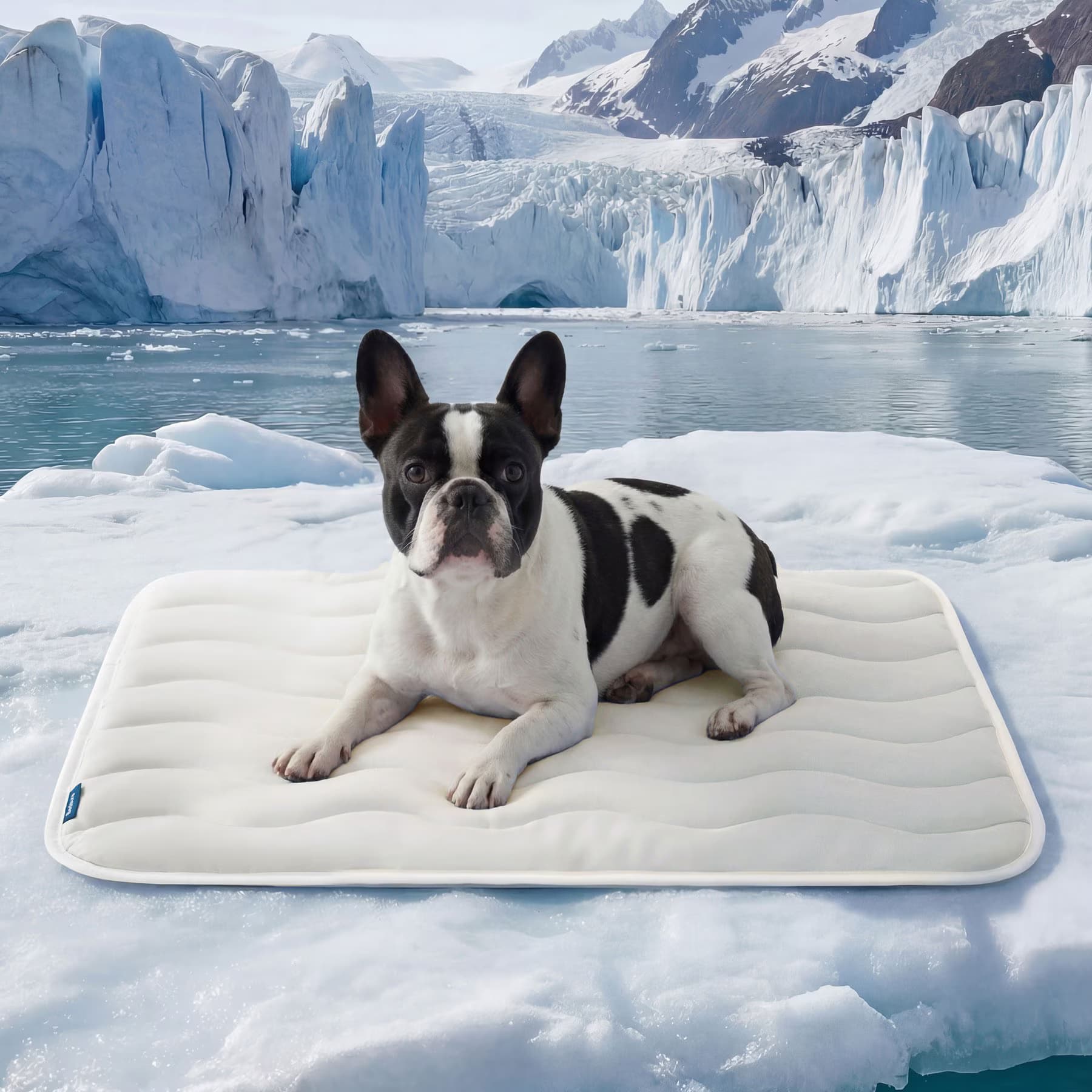 Bedsure Basic Thin Cooling Fully Machine Washable Dog Mat, Grey, X-Large Crate — view 2