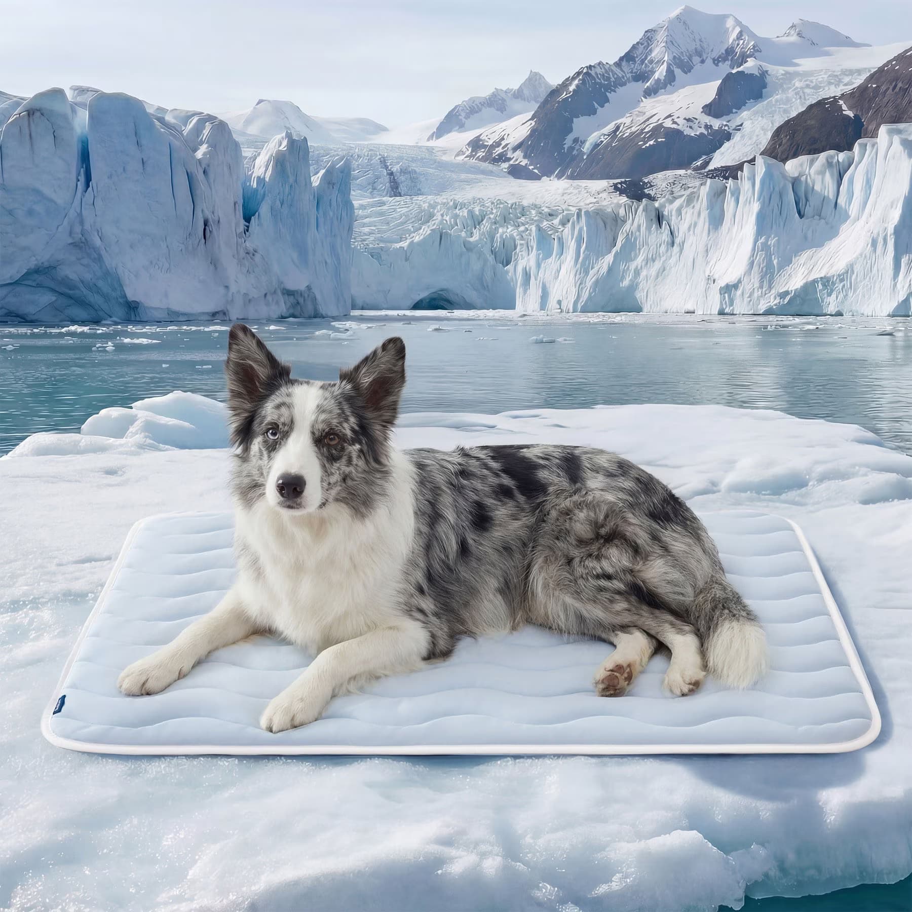 Bedsure Bedsure Basic Thin Cooling Fully Machine Washable Dog Mat, Blue, X-Large Crate
