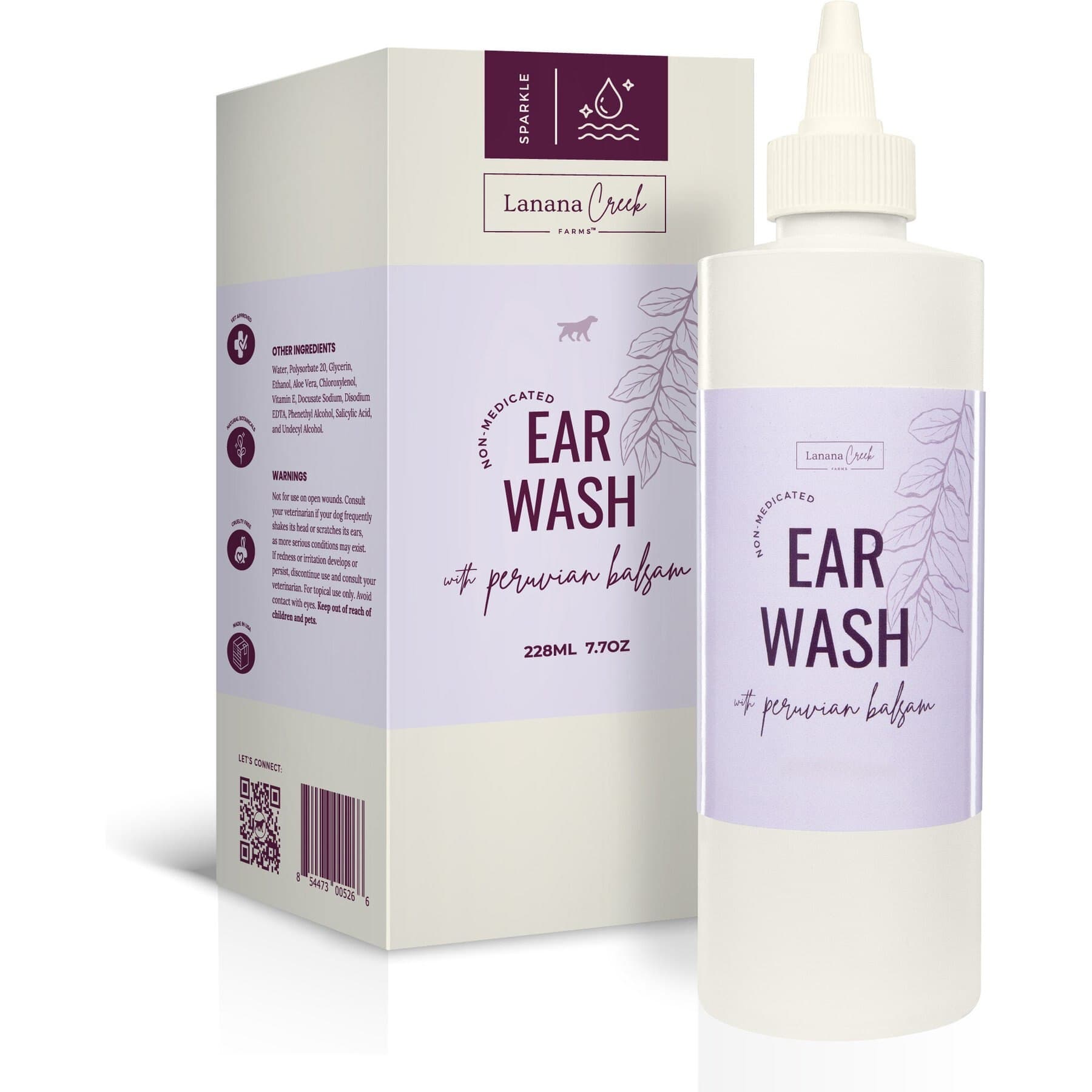 Lanana Creek Farms Lanana Creek Farms Botanical Dog Ear Wash, 7.7-fl oz bottle