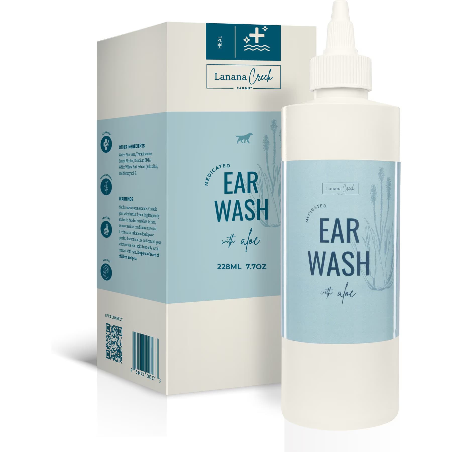 Lanana Creek Farms Lanana Creek Farms Medicated Dog Ear Wash, 7.7-fl oz bottle