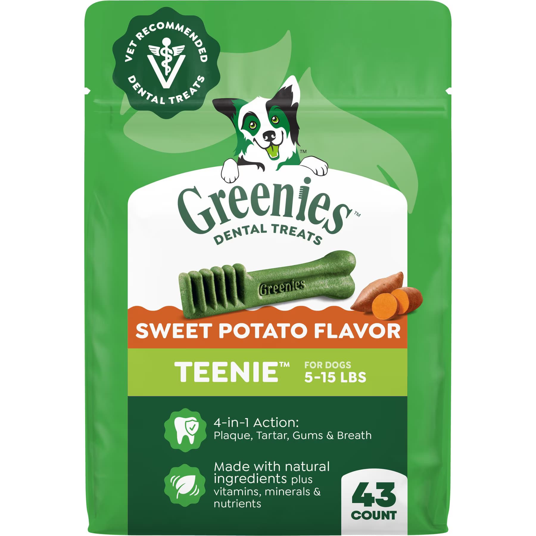 Greenies Teenie Sweet Potato Natural Small Dental Dog Treats — view 2