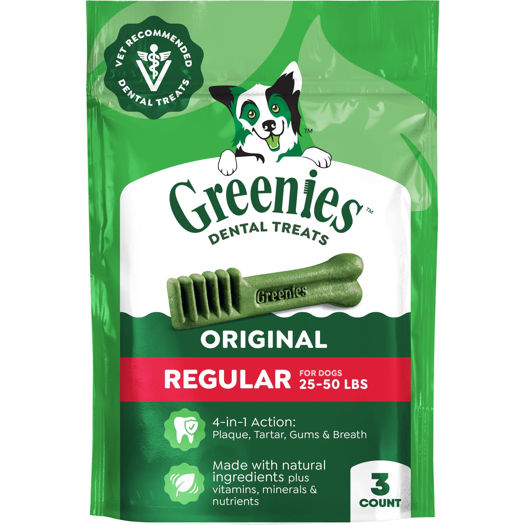 Greenies Greenies Regular Natural Original Chicken Flavor Dental Dog Treats