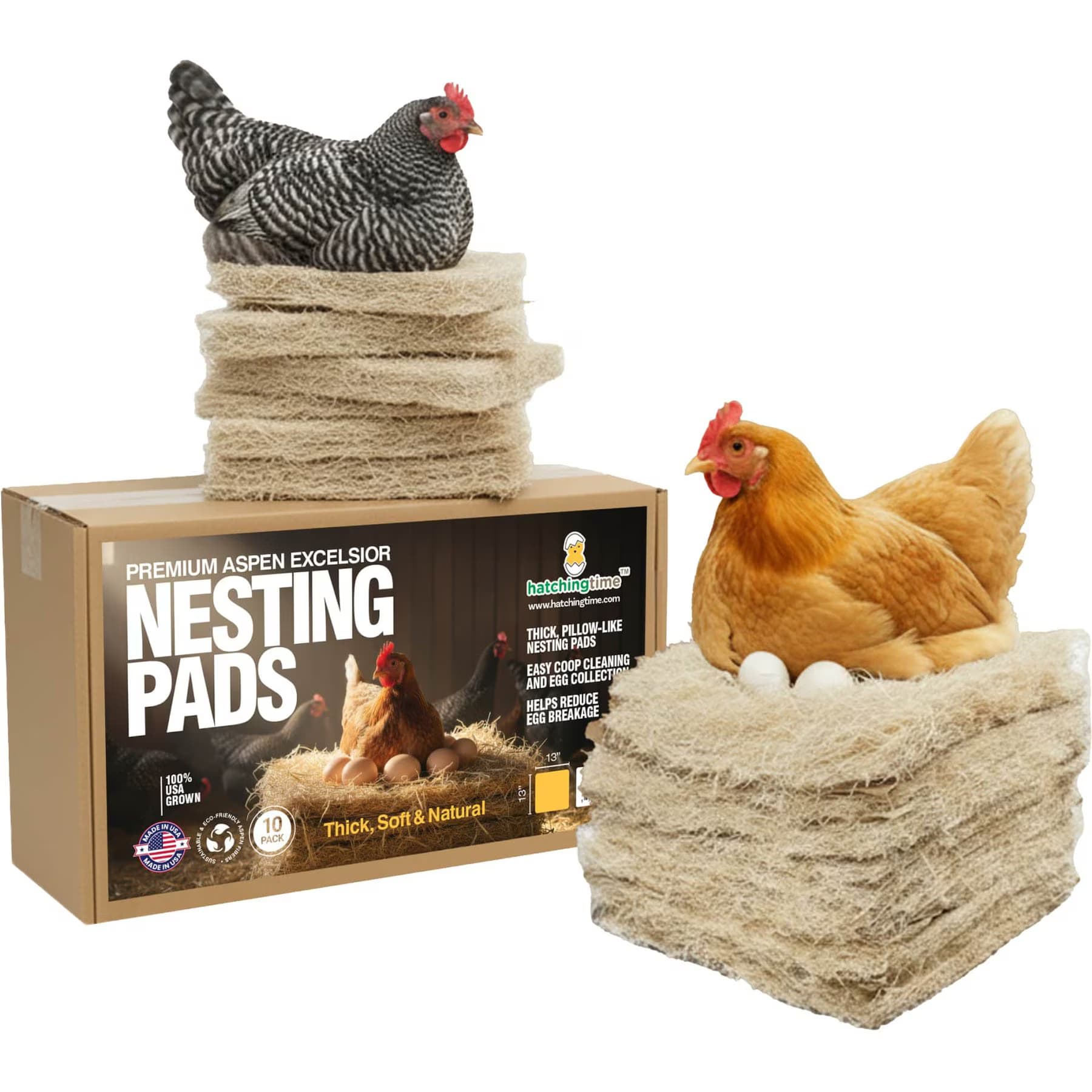 Hatching Time Hatching Time Premium Chicken Nesting Pads
