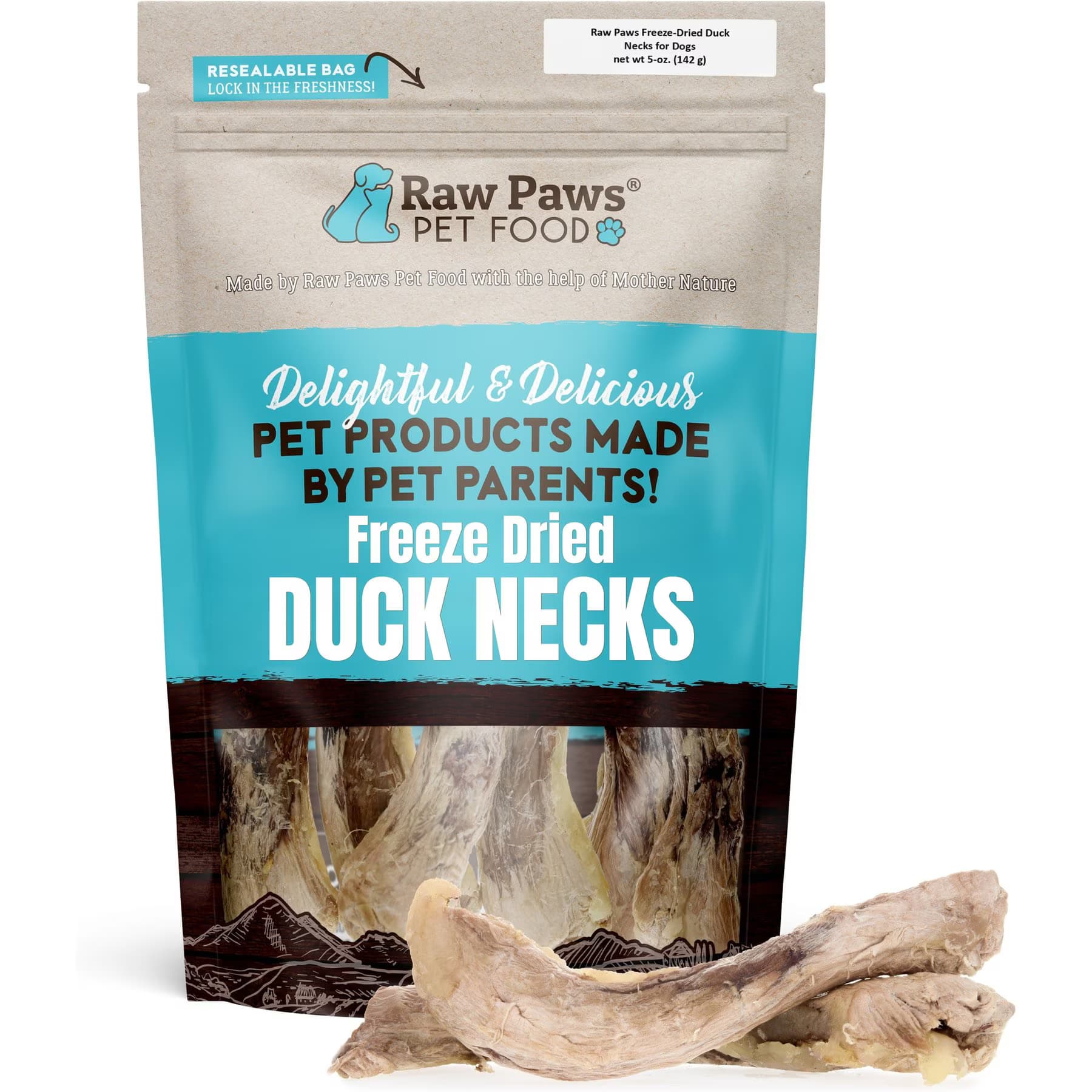 Raw Paws Raw Paws Freeze-Dried Duck Neck Raw Dog Chew
