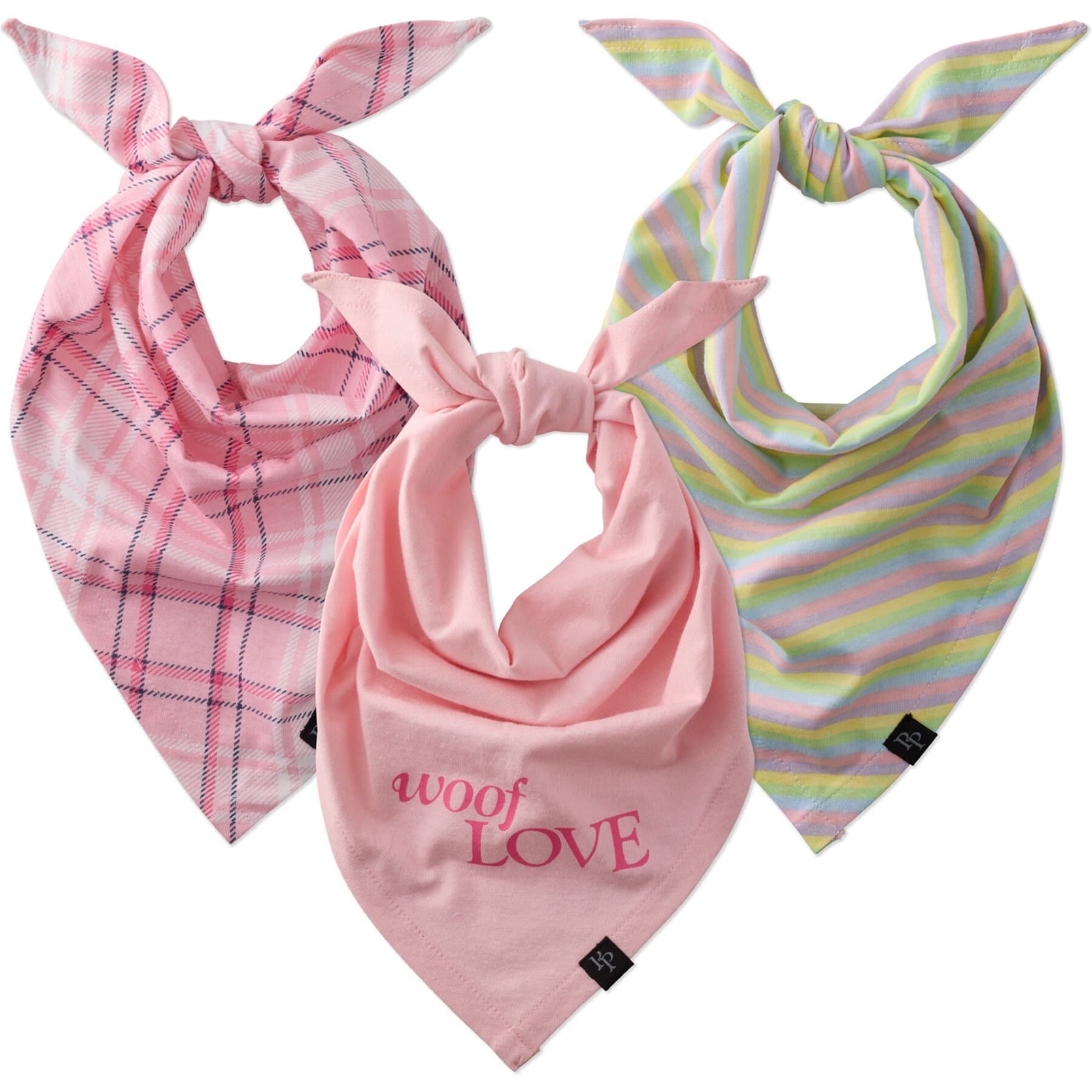 Pet Passion Pet Passion Bandit The Dog Bandana — Pink Preppy Plaid