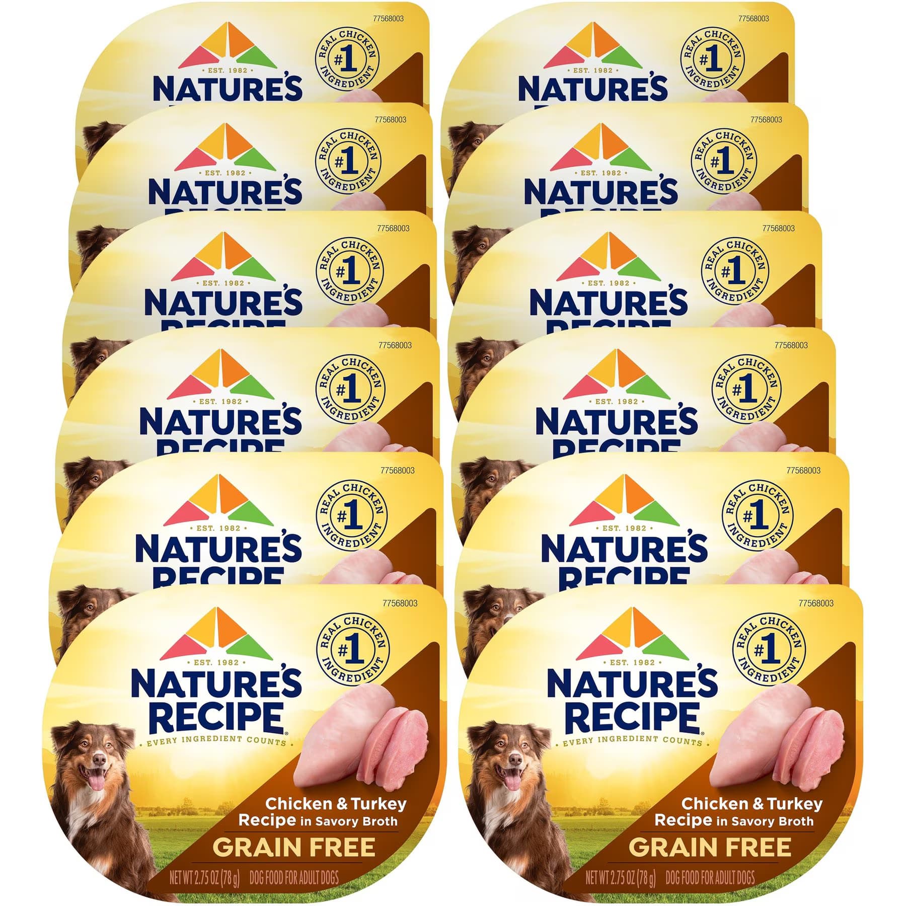 Nature's Recipe Nature’s Recipe Grain-Free Chicken & Turkey Recipe in Savory Broth Wet Dog Food