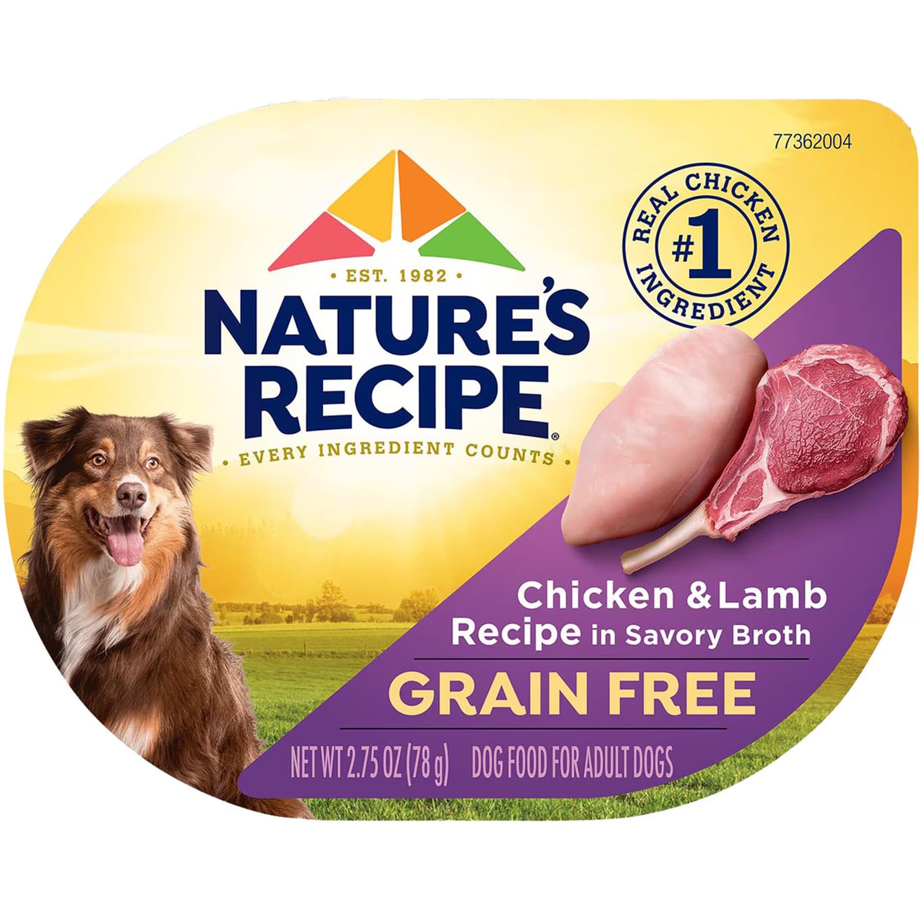 Nature's Recipe Nature’s Recipe Grain-Free Chicken & Lamb Recipe in Savory Broth Wet Dog Food